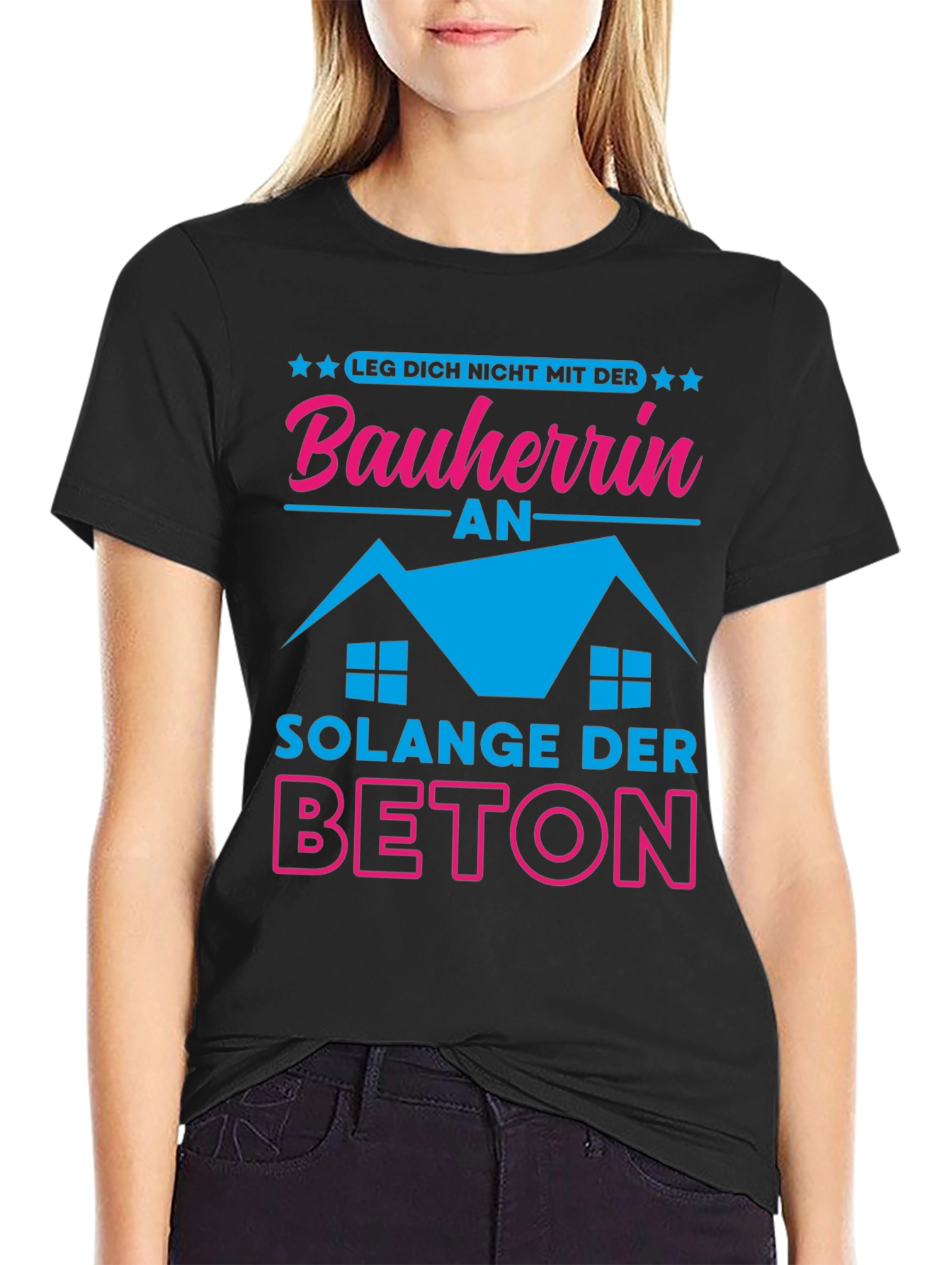 Bauherrin Beton T-Shirt - Funny German Construction Tee