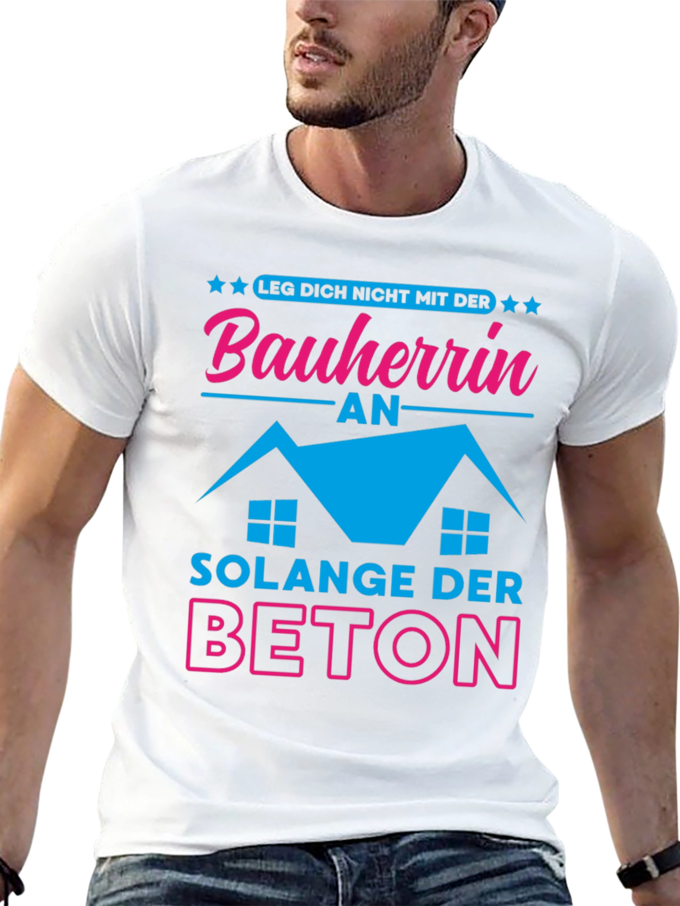 Bauherrin Beton T-Shirt - Funny German Construction Tee