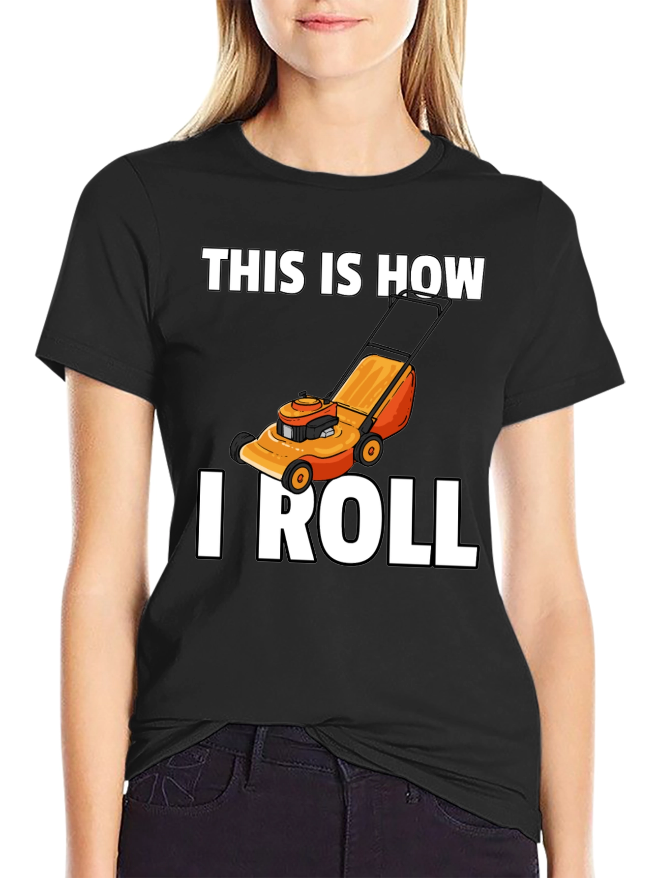 This Is How I Roll Lawn Mower Graphic T-Shirt