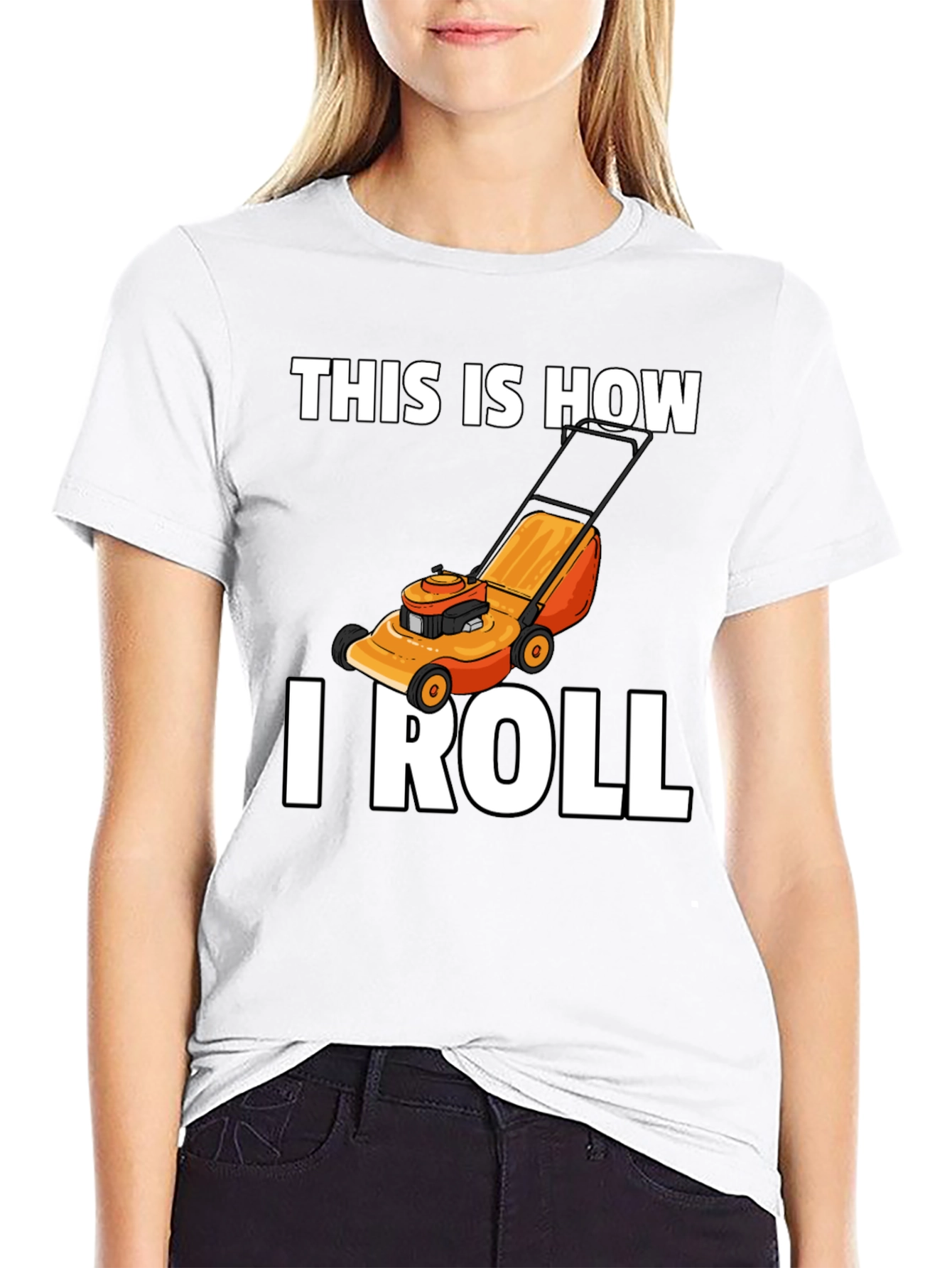 This Is How I Roll Lawn Mower Graphic T-Shirt