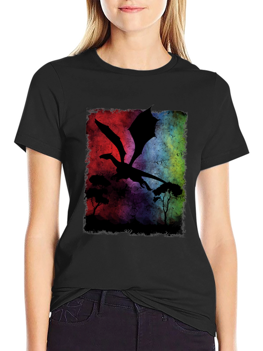 Dragon Silhouette T-Shirt - Graphic Tee