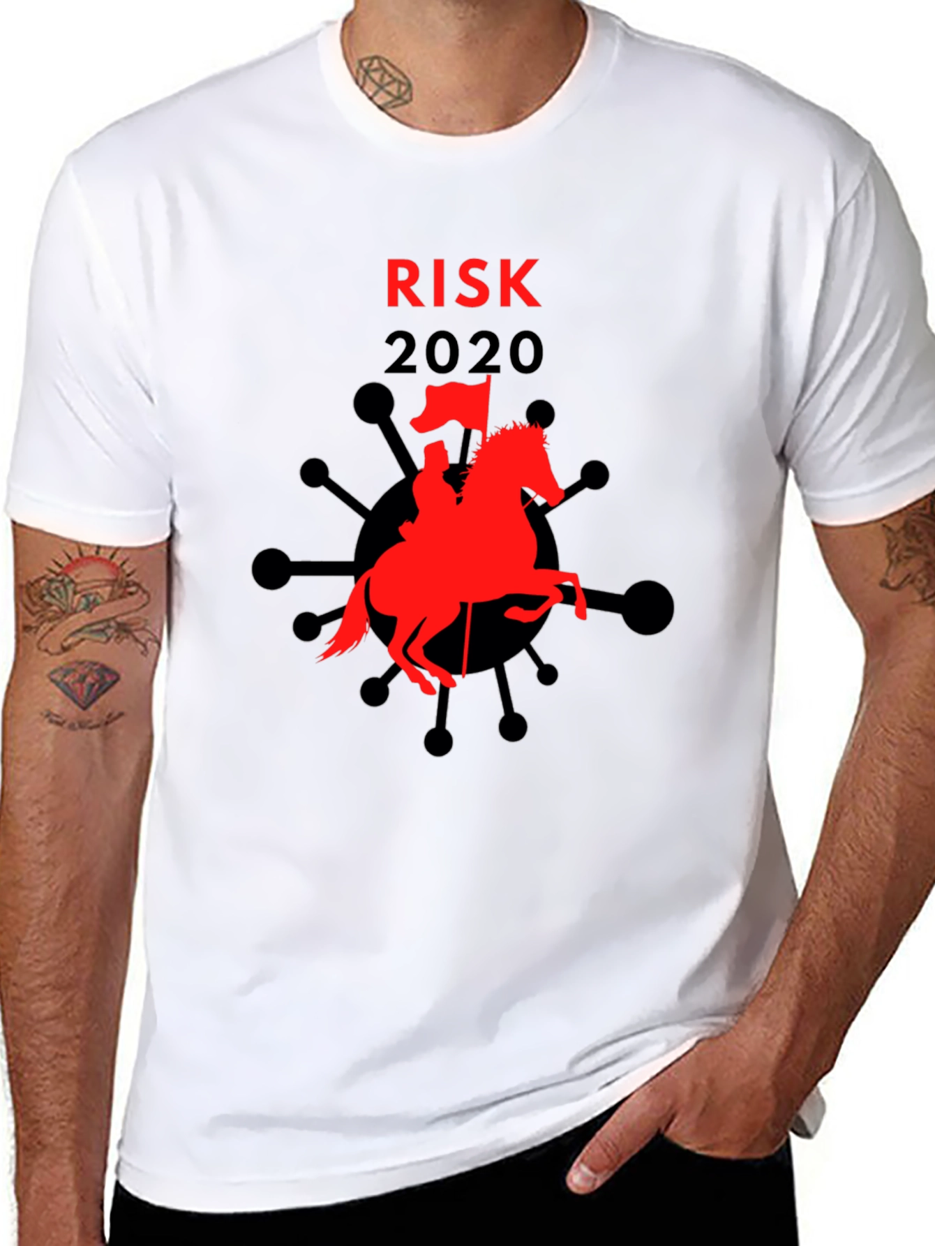 Risk 2020 T-Shirt: Warrior vs Virus