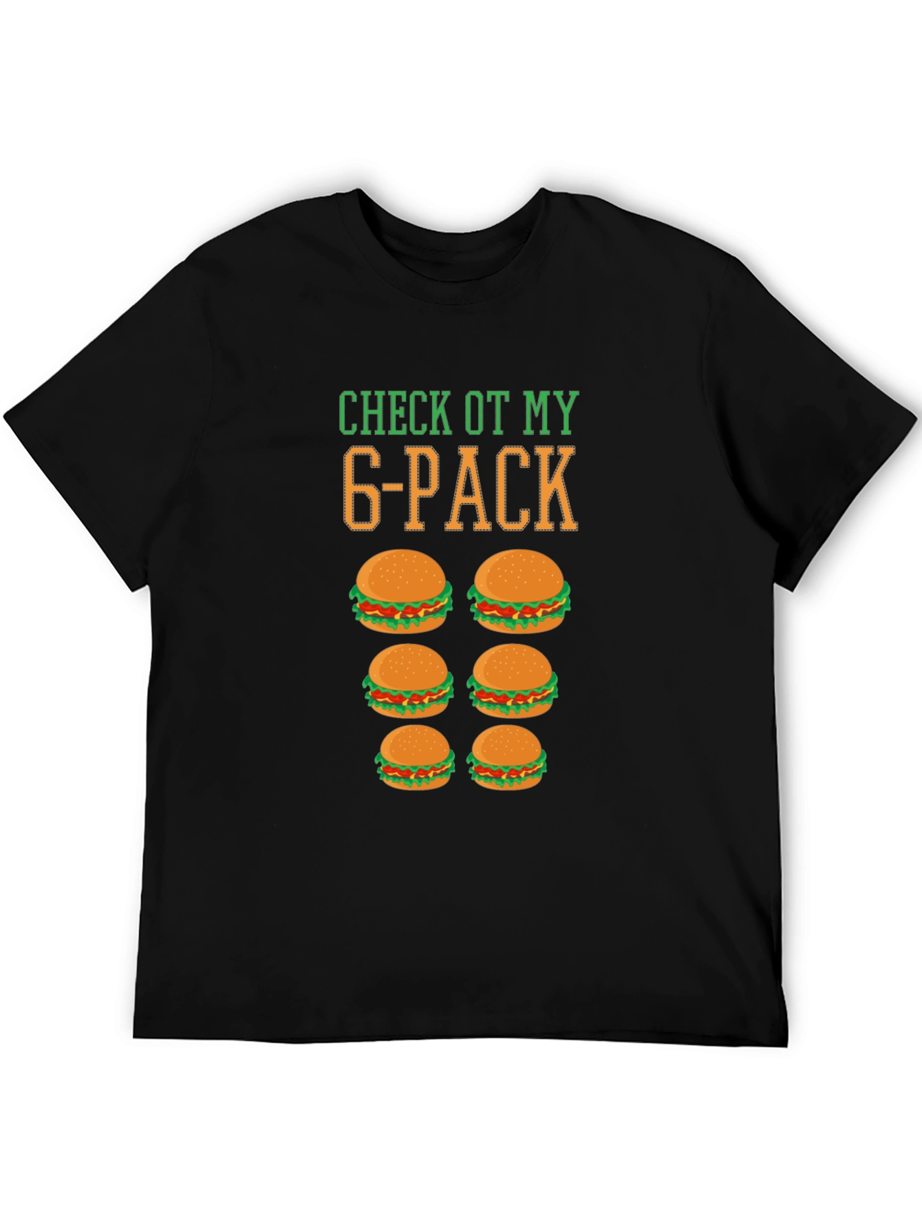 Funny 6-Pack Burger T-Shirt