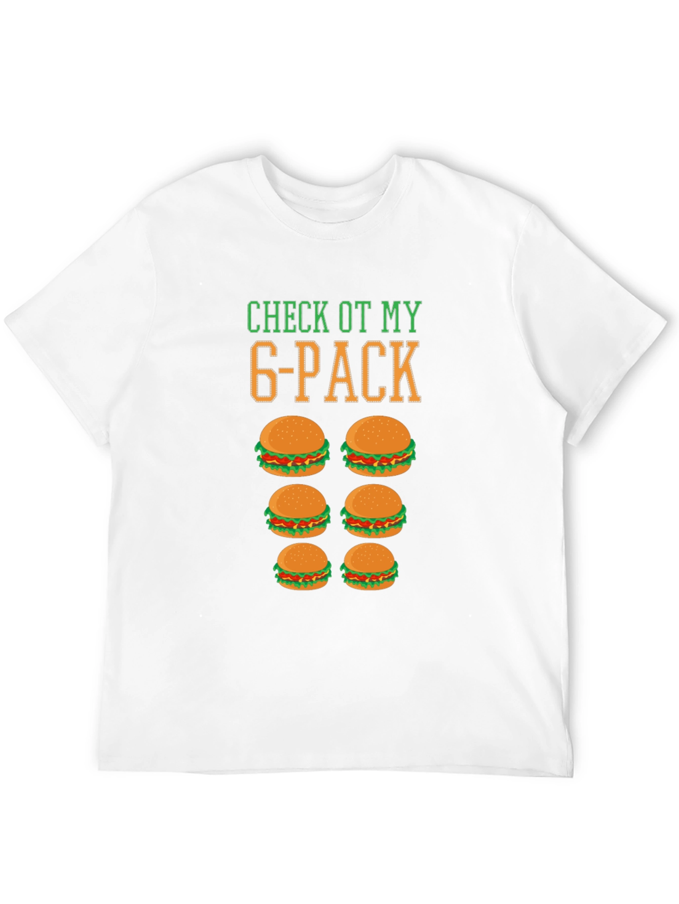 Funny 6-Pack Burger T-Shirt