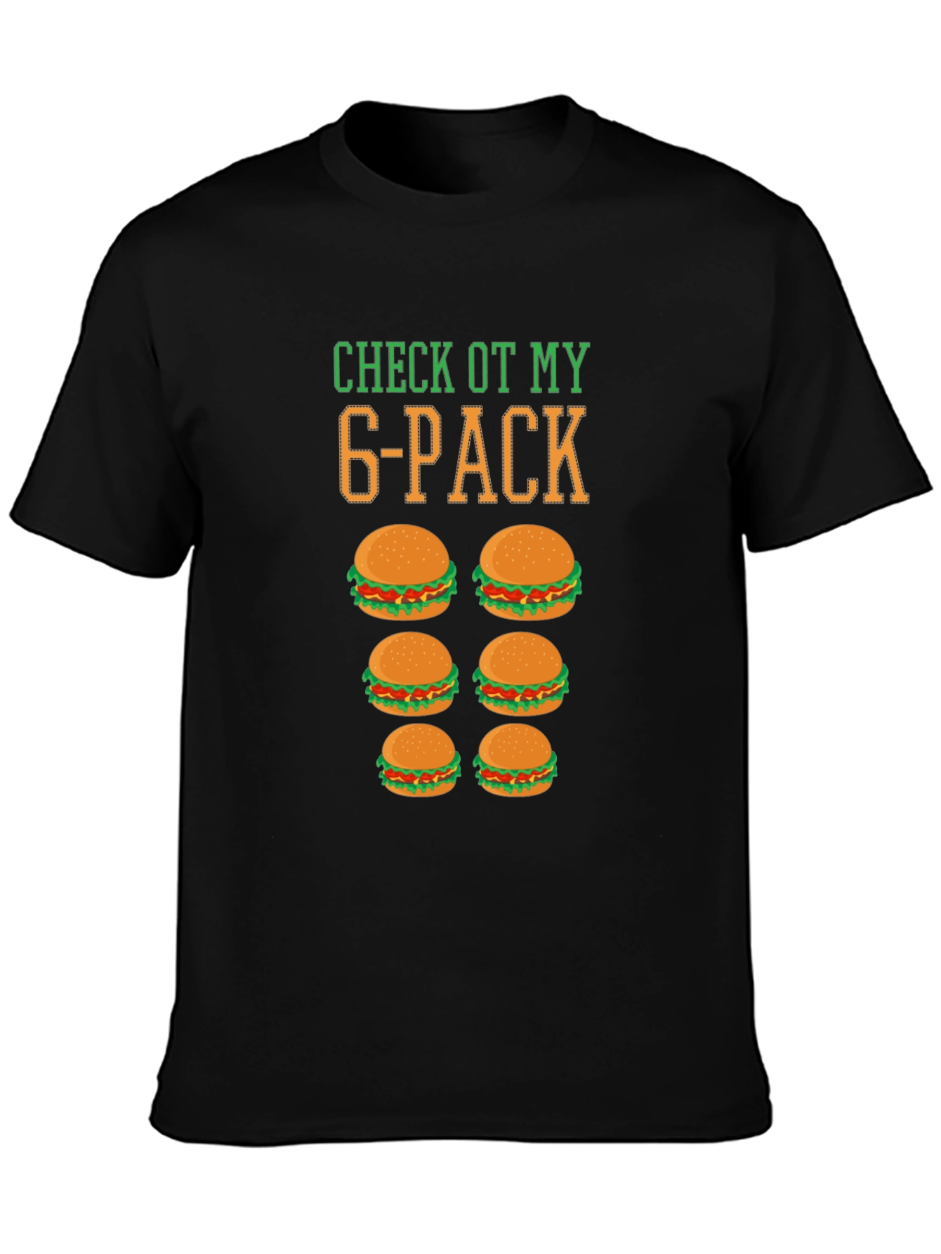 Funny 6-Pack Burger T-Shirt