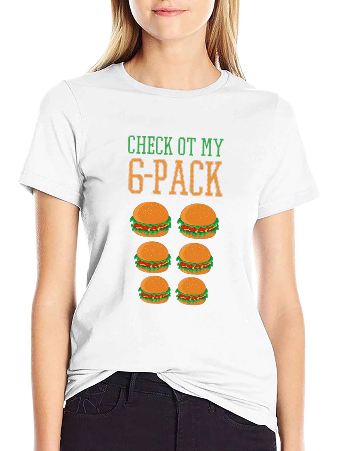 Funny 6-Pack Burger T-Shirt