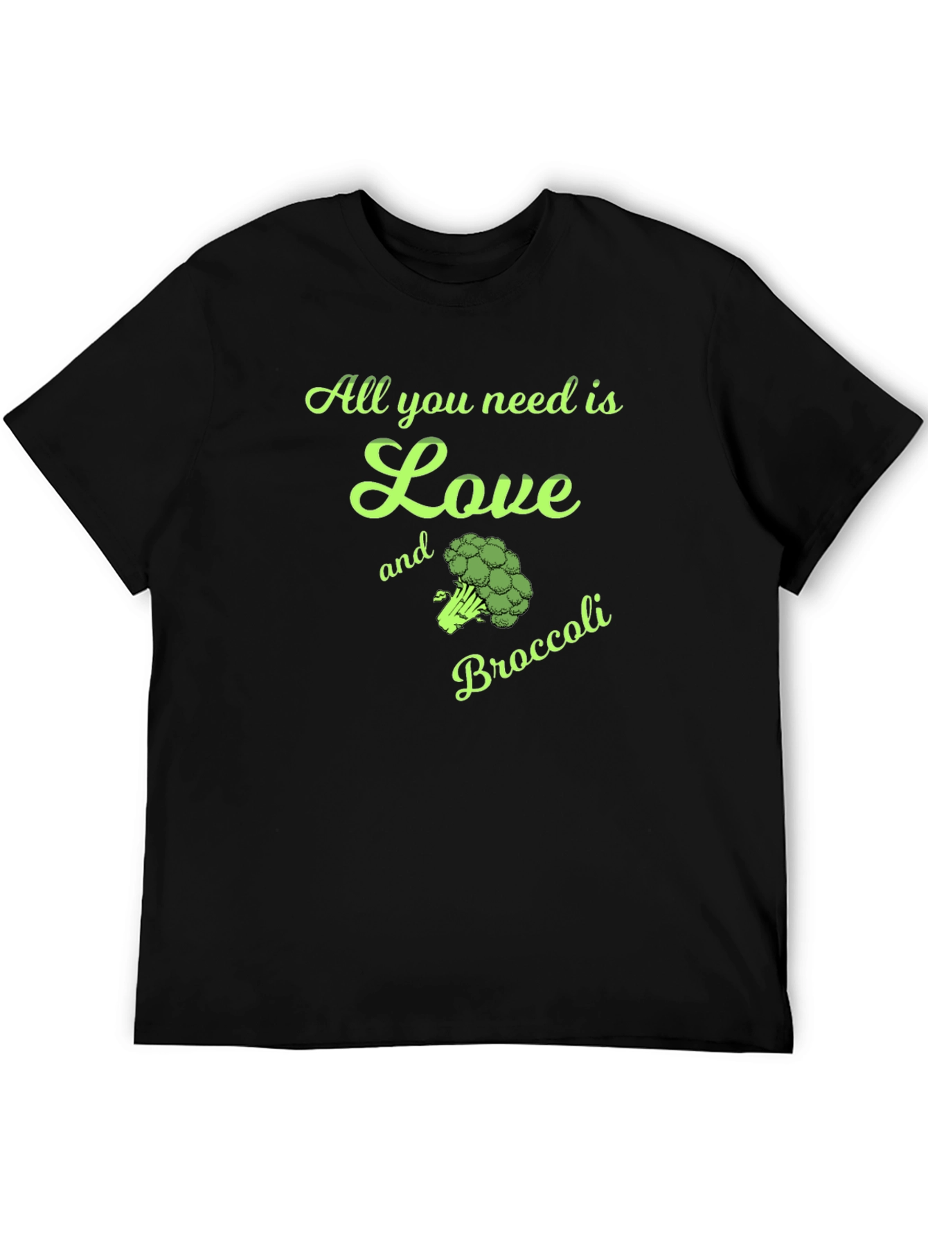 Love and Broccoli T-Shirt - Vegan Style
