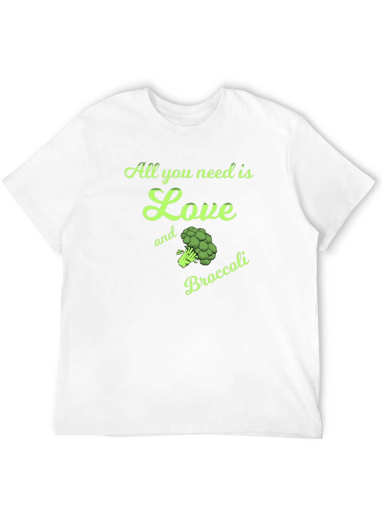Love and Broccoli T-Shirt - Vegan Style