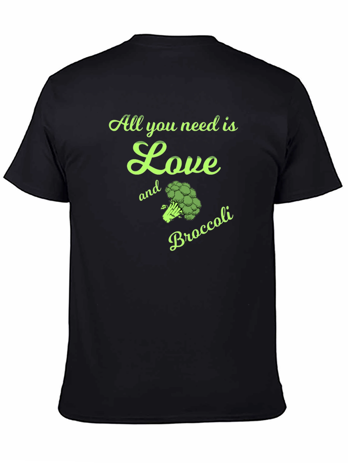 Love and Broccoli T-Shirt - Vegan Style