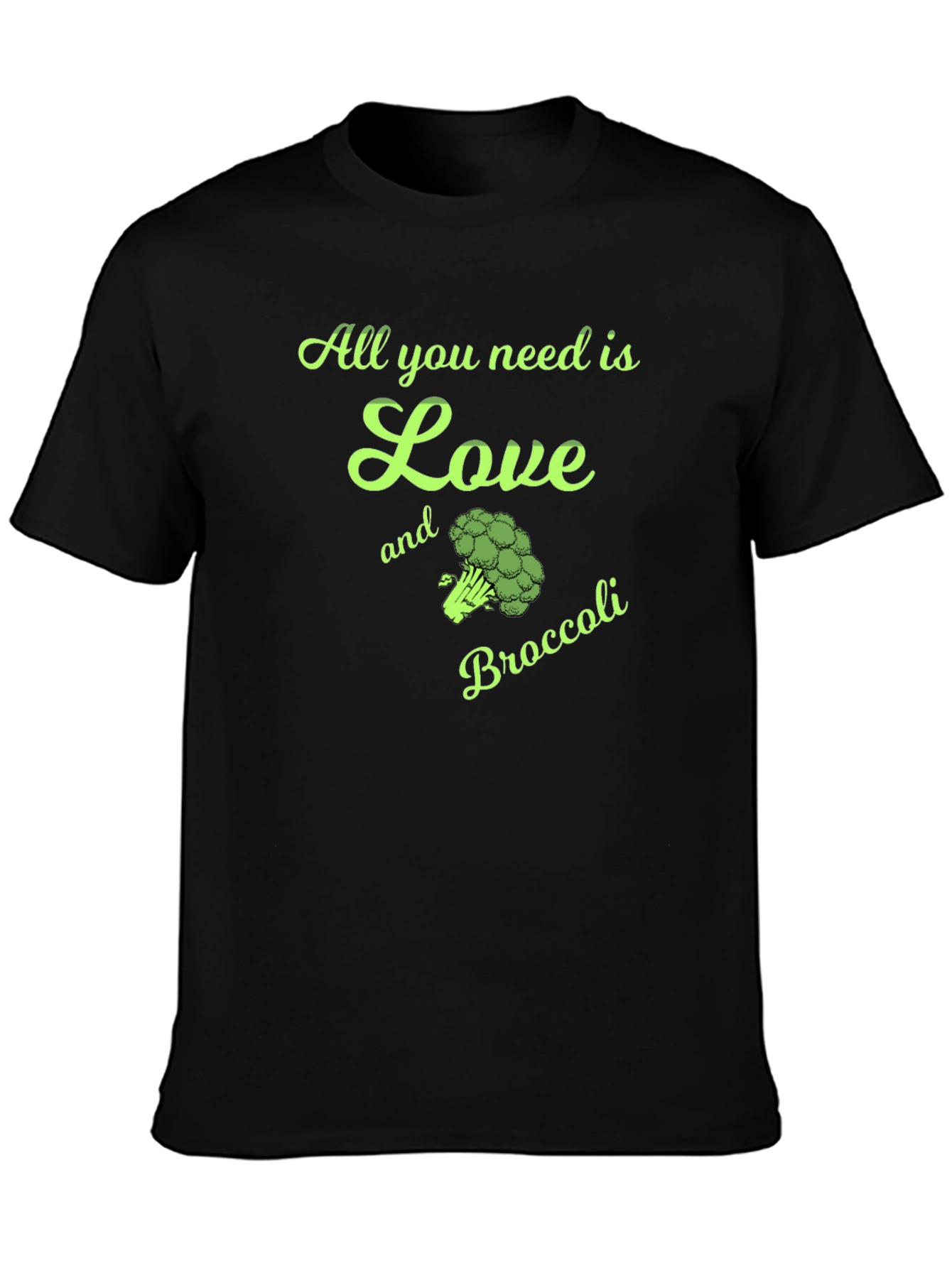Love and Broccoli T-Shirt - Vegan Style