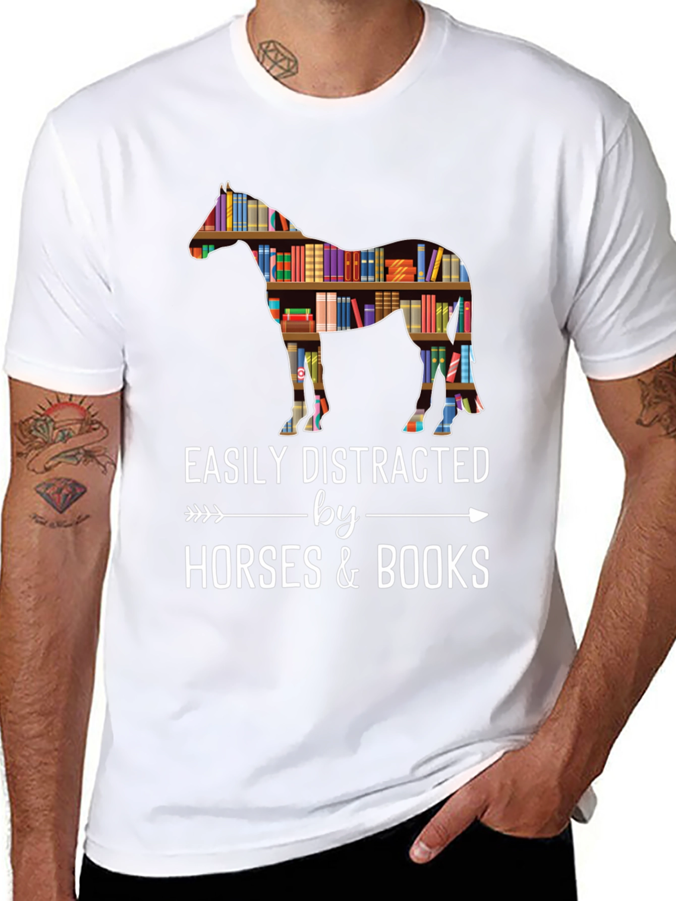 Horse & Books T-Shirt