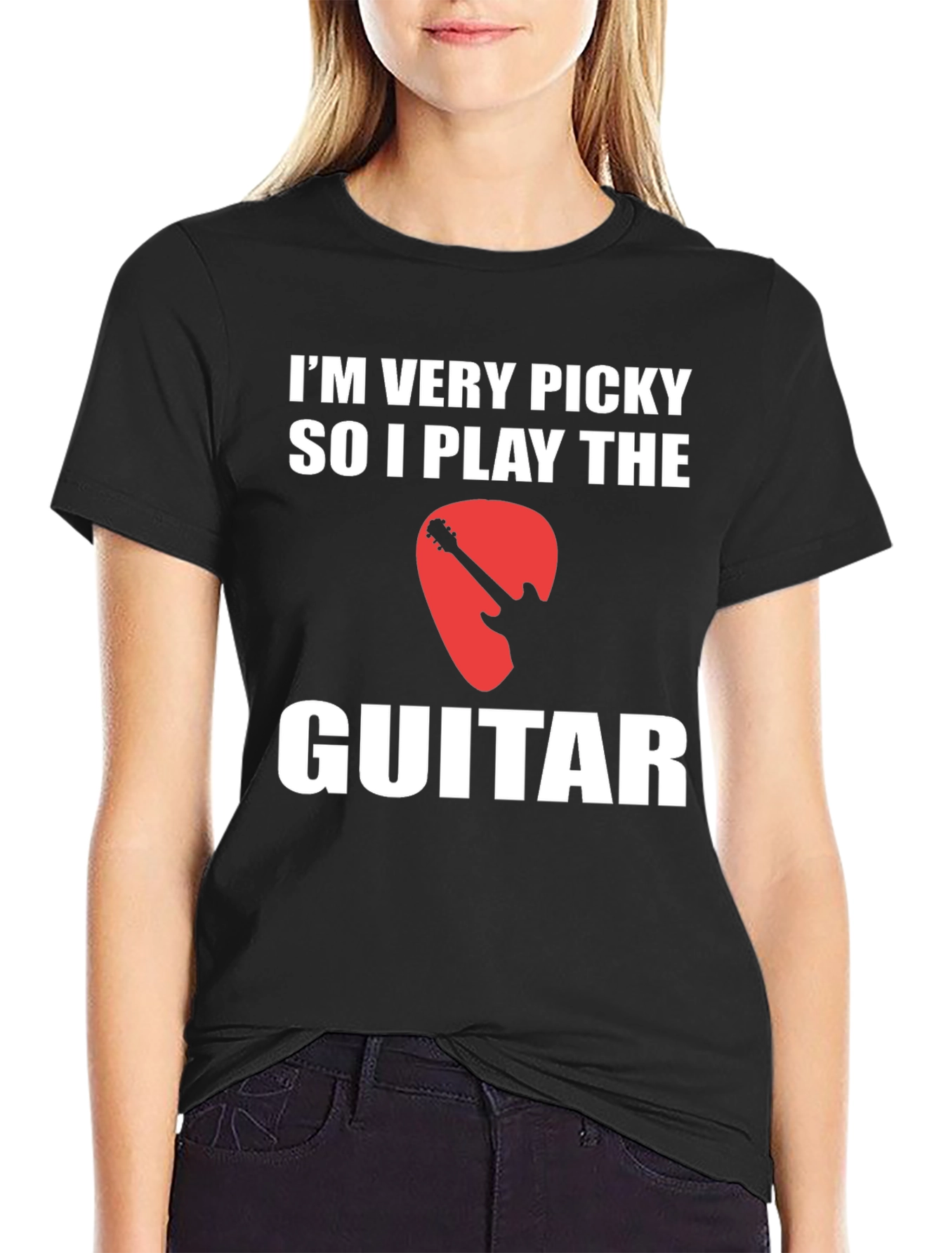 Funny Guitar Player T-Shirt - Im Very Picky