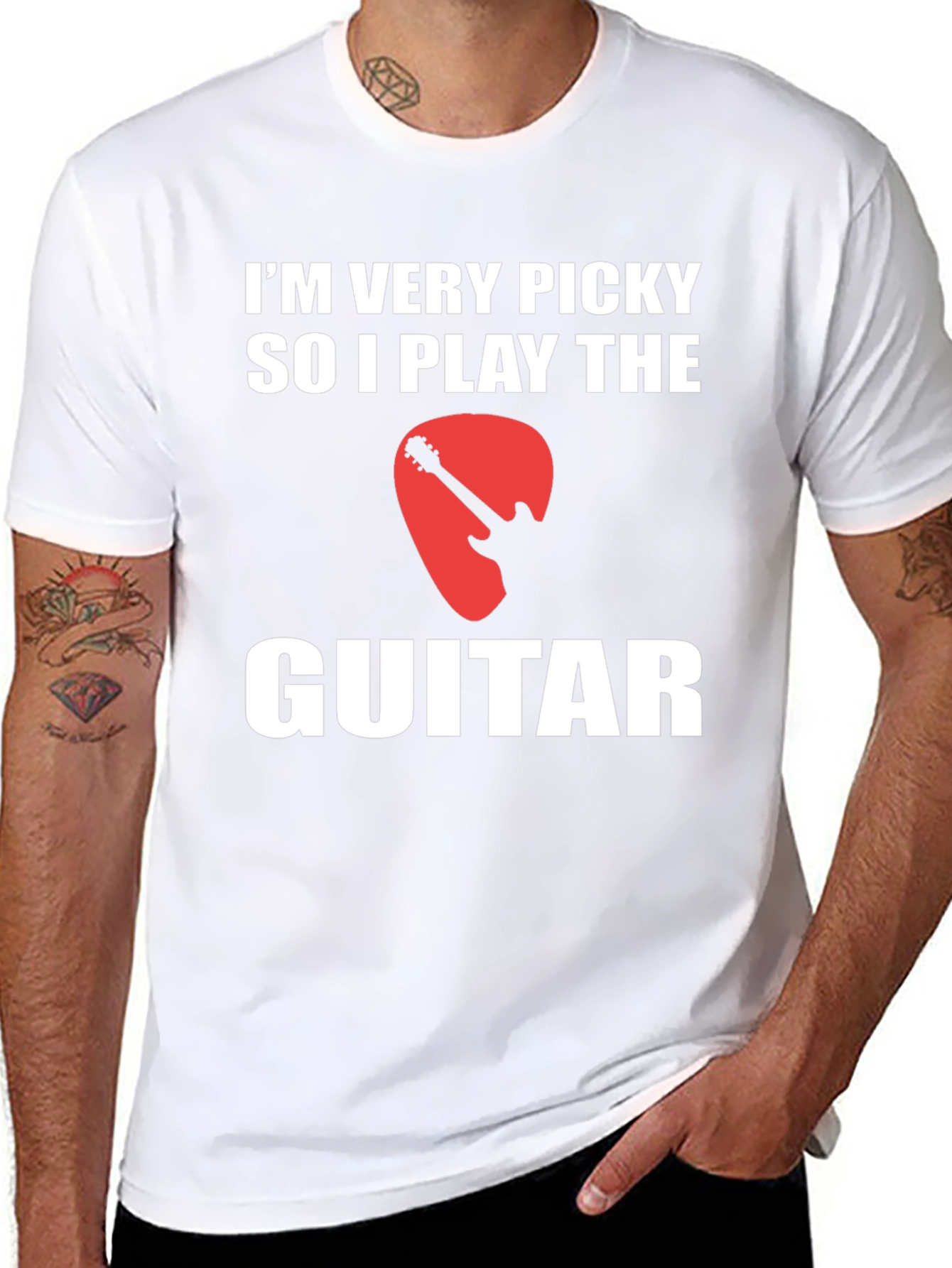 Funny Guitar Player T-Shirt - Im Very Picky