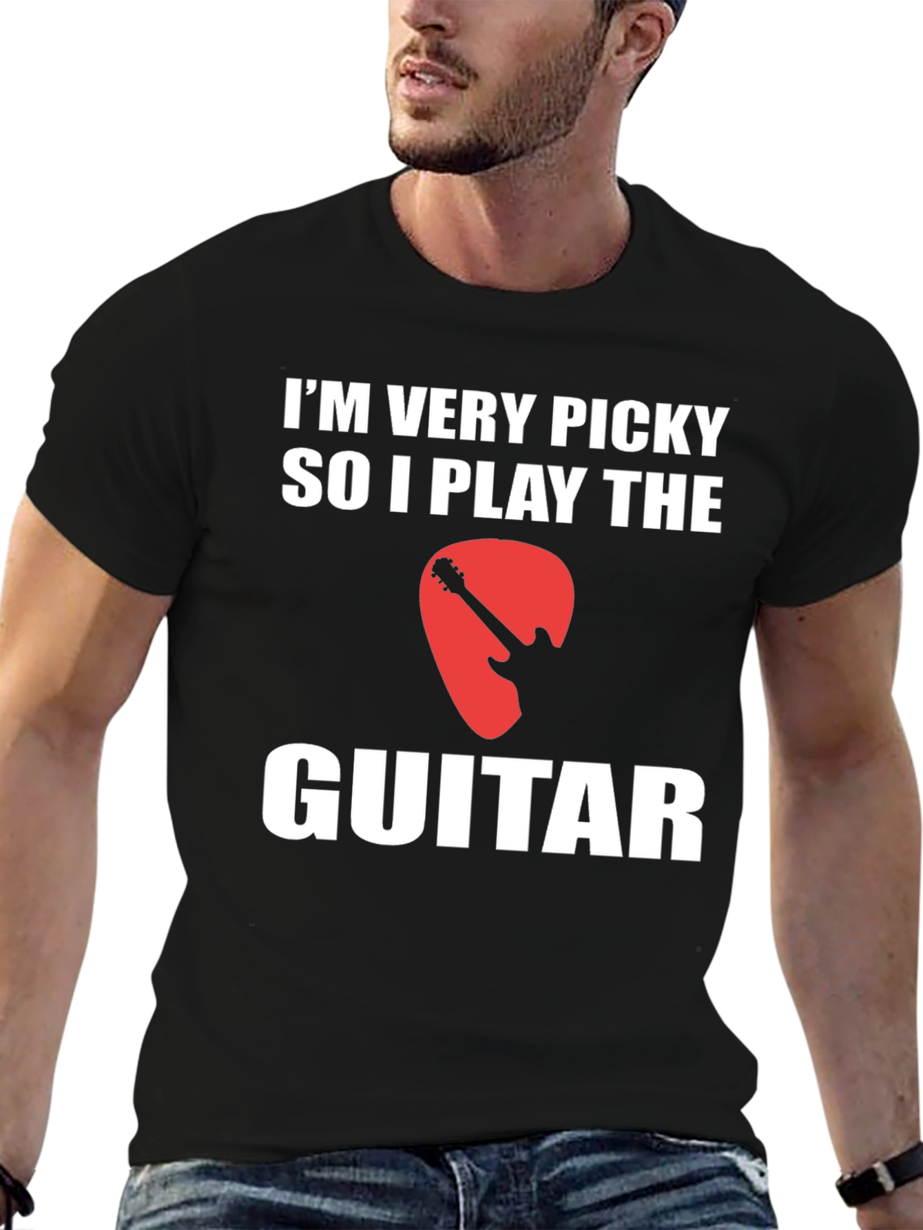 Funny Guitar Player T-Shirt - Im Very Picky