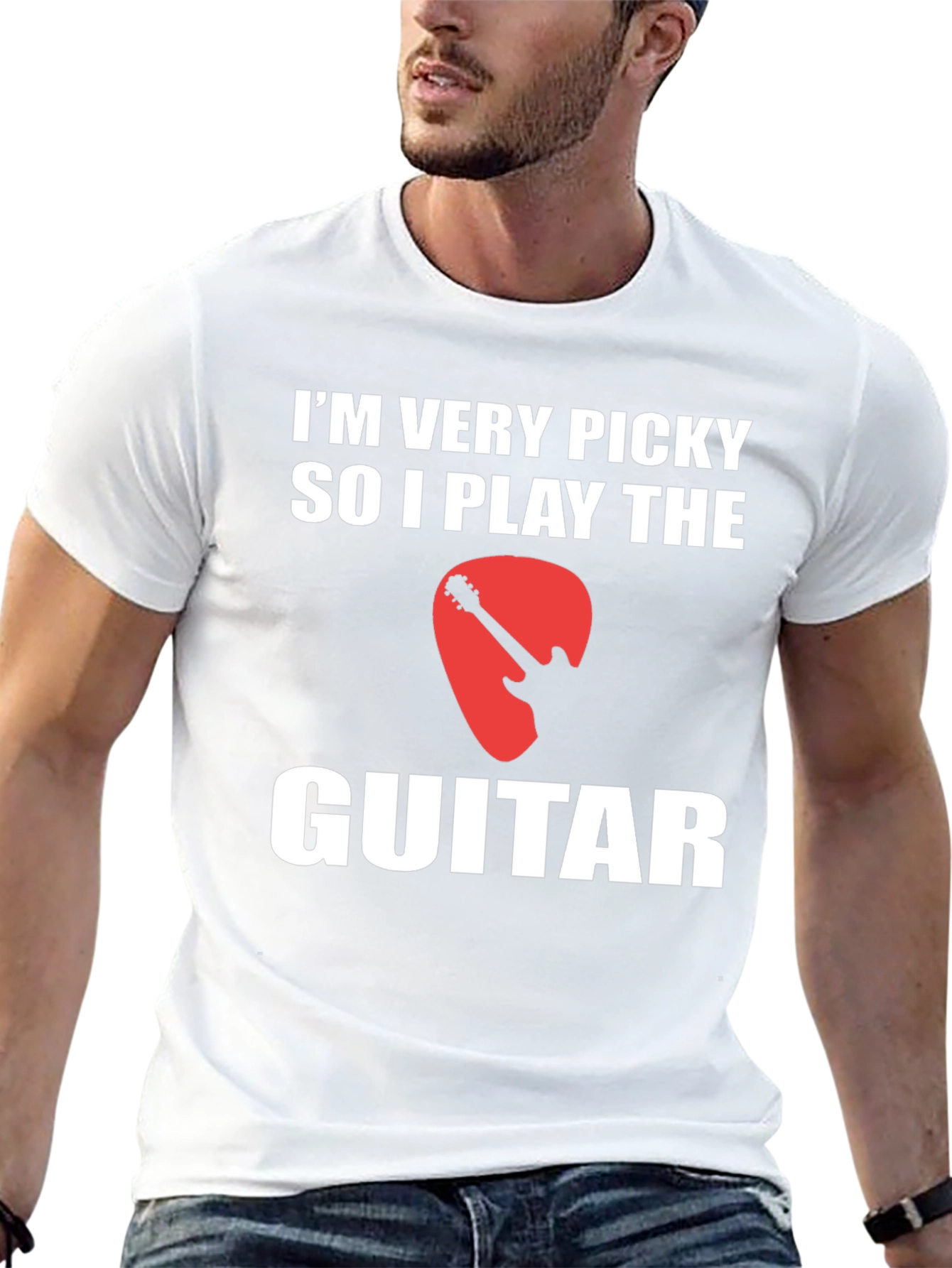 Funny Guitar Player T-Shirt - Im Very Picky