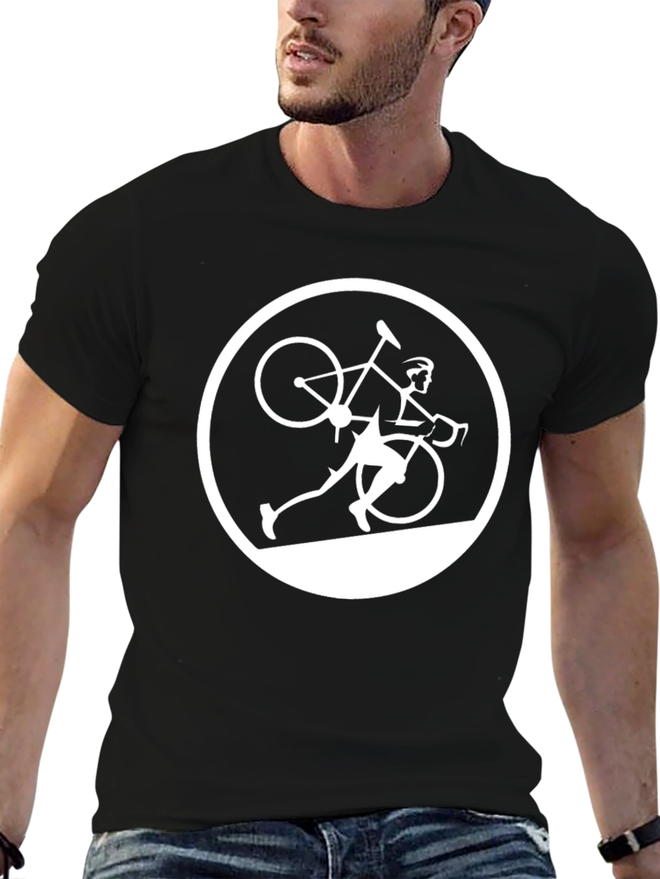 Cyclist Run Bike T-Shirt