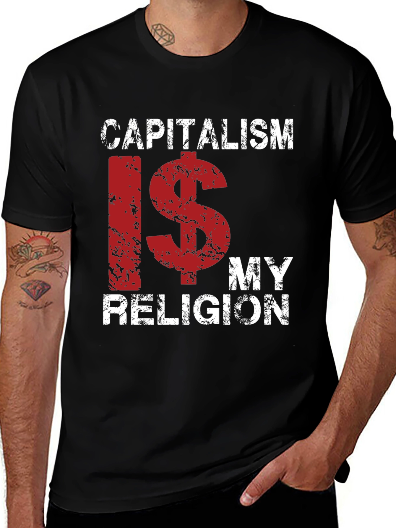 Capitalism is My Religion Graphic T-Shirt