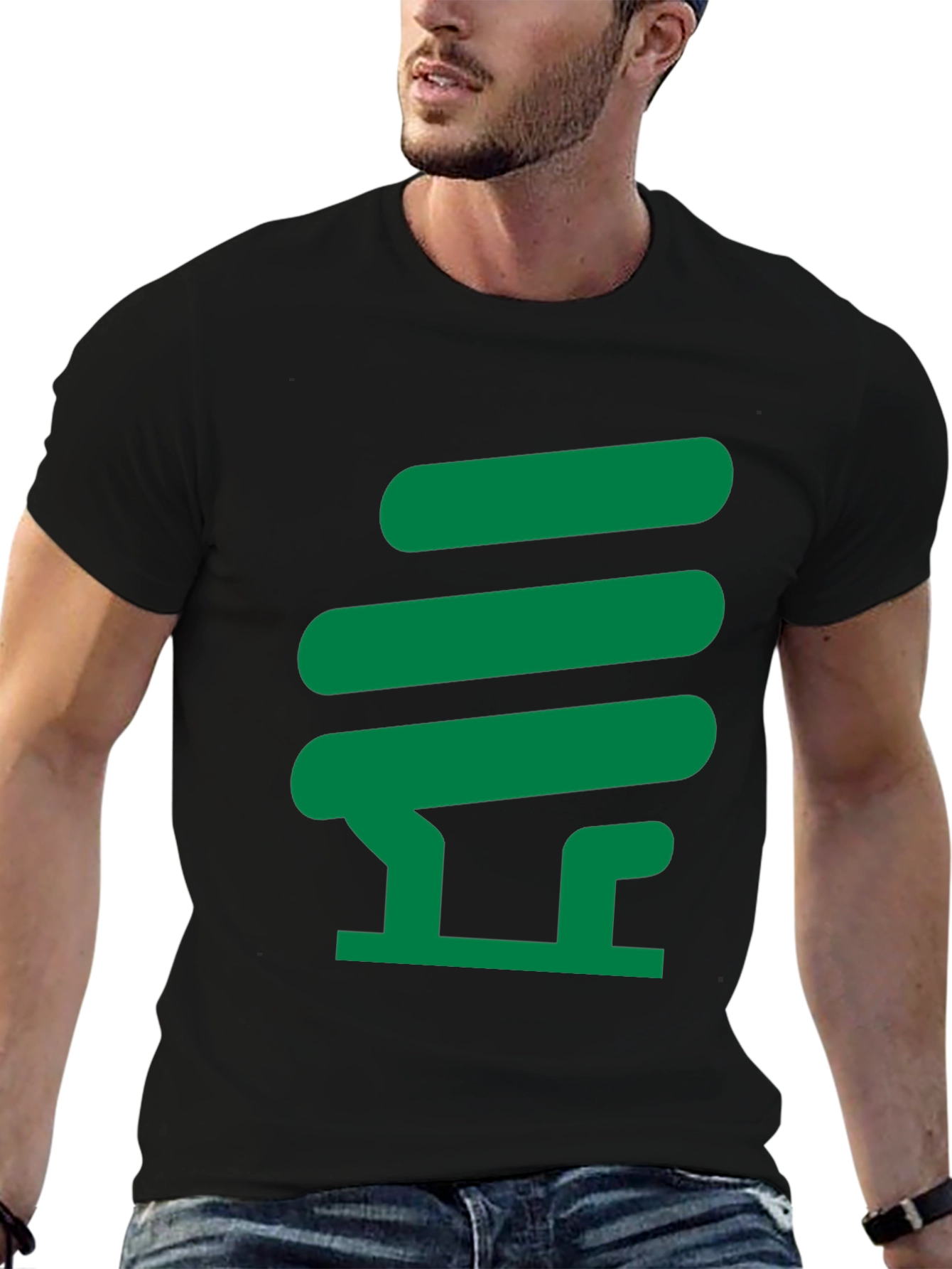 Green Light Bulb Graphic Tee