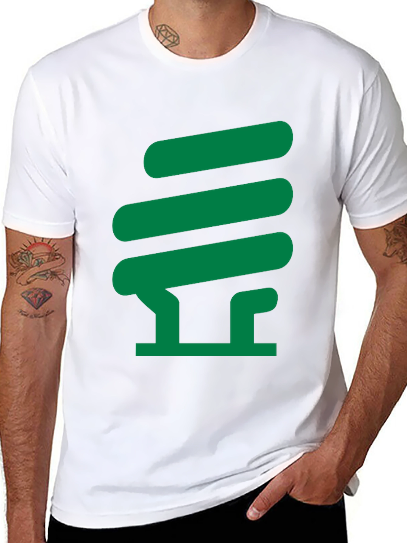 Green Light Bulb Graphic Tee