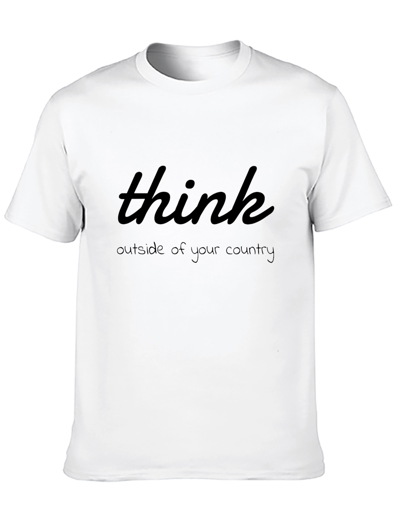 Think Outside Tee - Motivational Quote Graphic T-Shirt