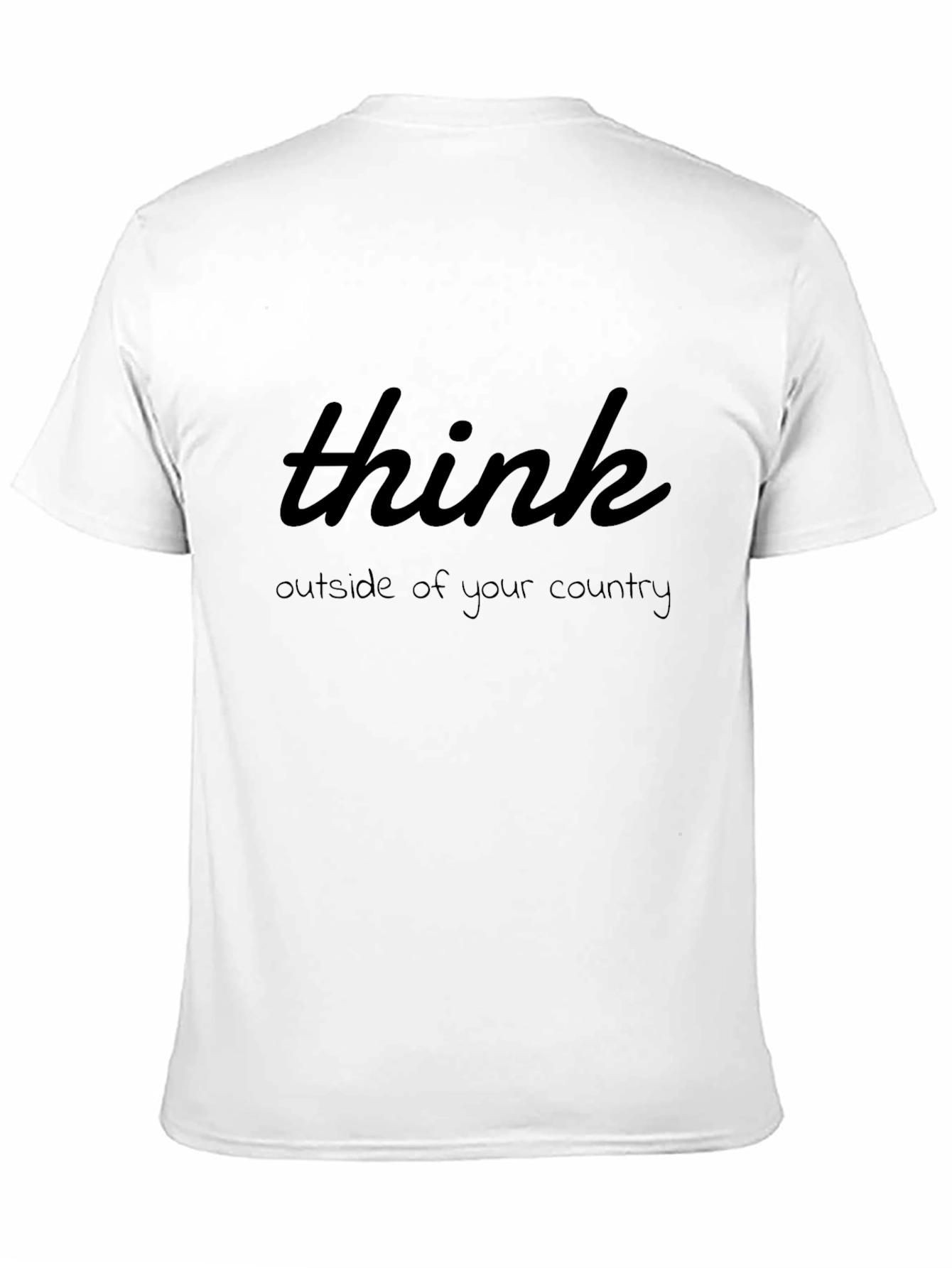 Think Outside Tee - Motivational Quote Graphic T-Shirt