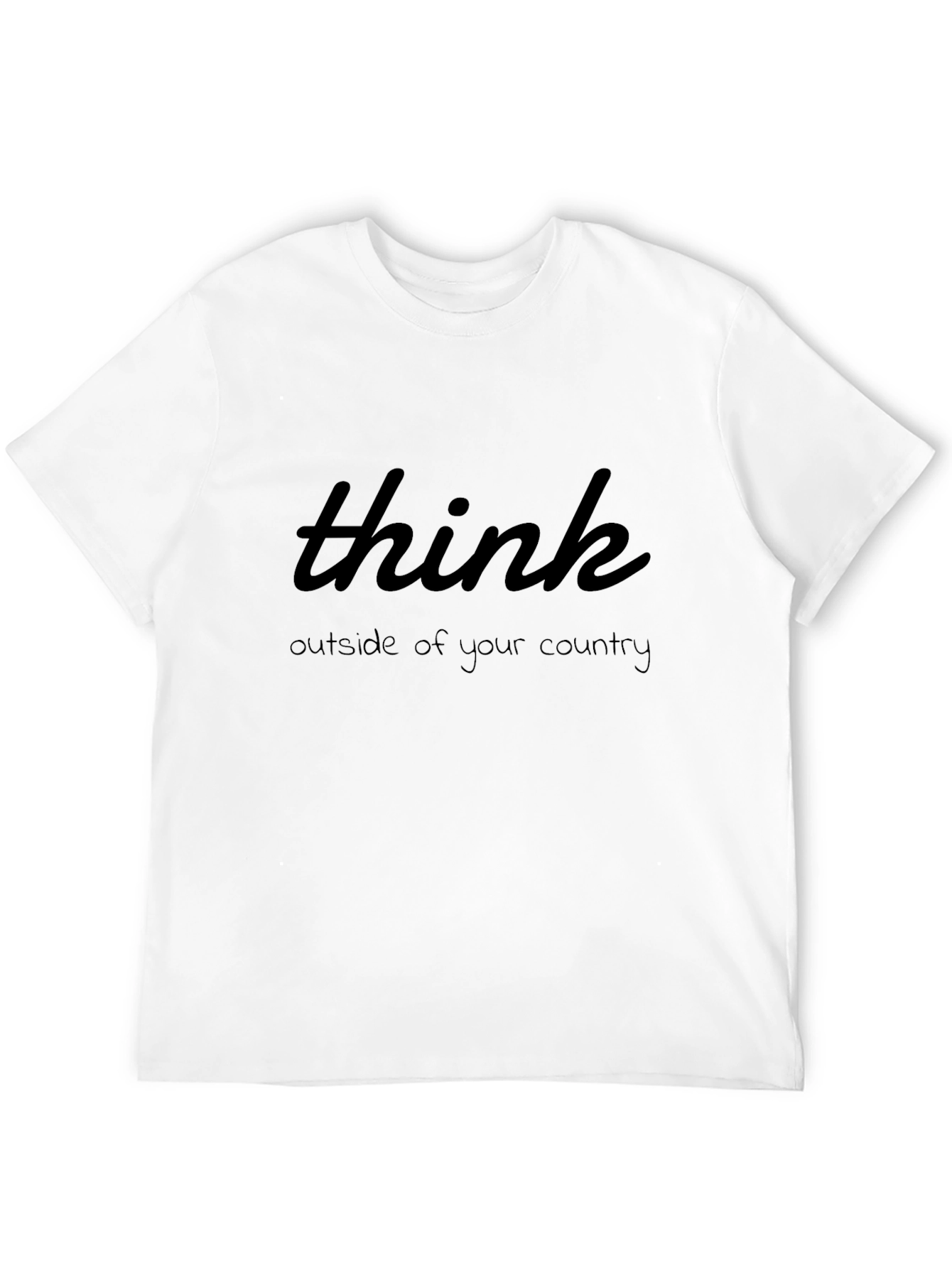 Think Outside Tee - Motivational Quote Graphic T-Shirt