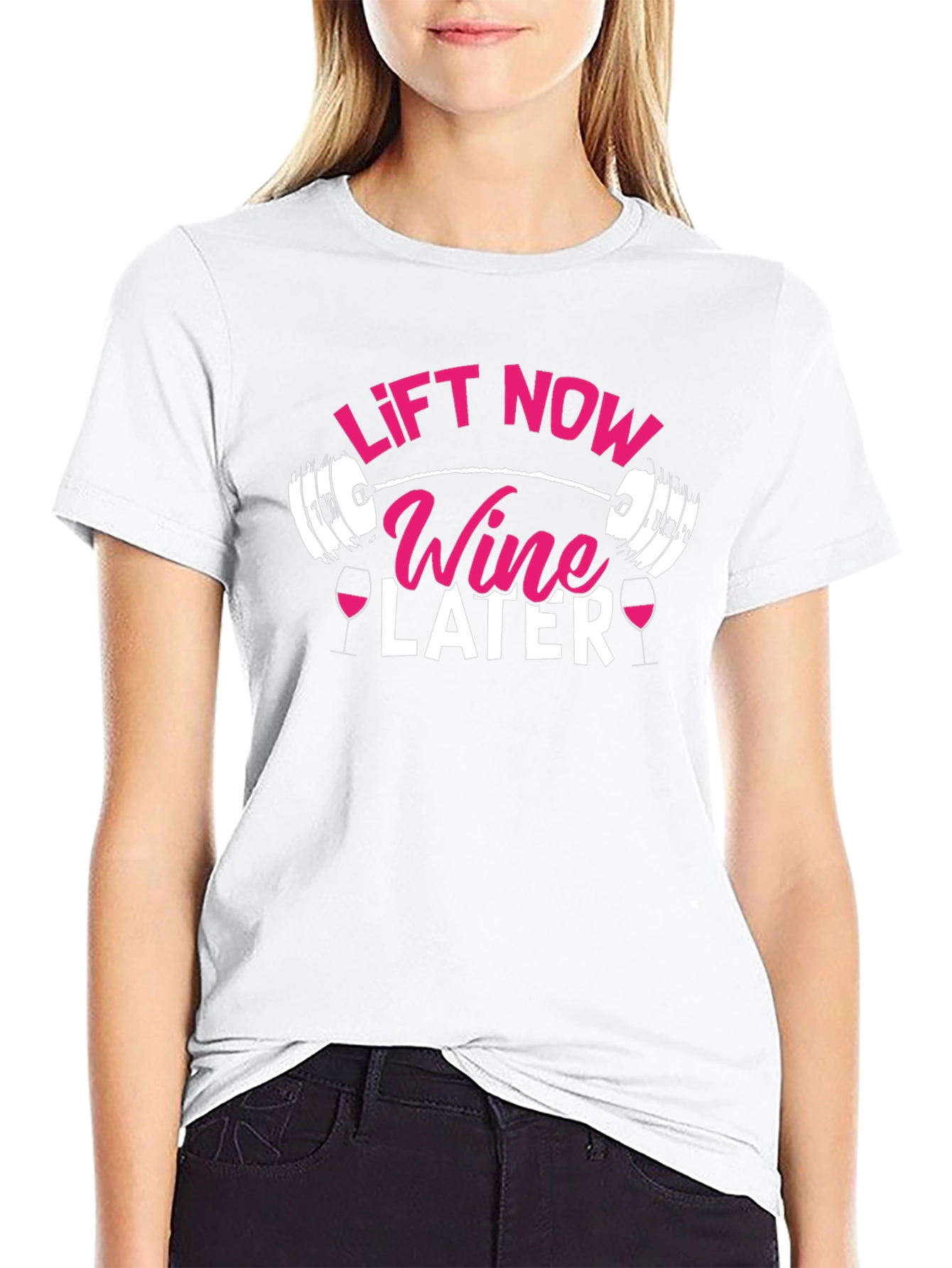 Lift Now Wine Later Graphic Tee