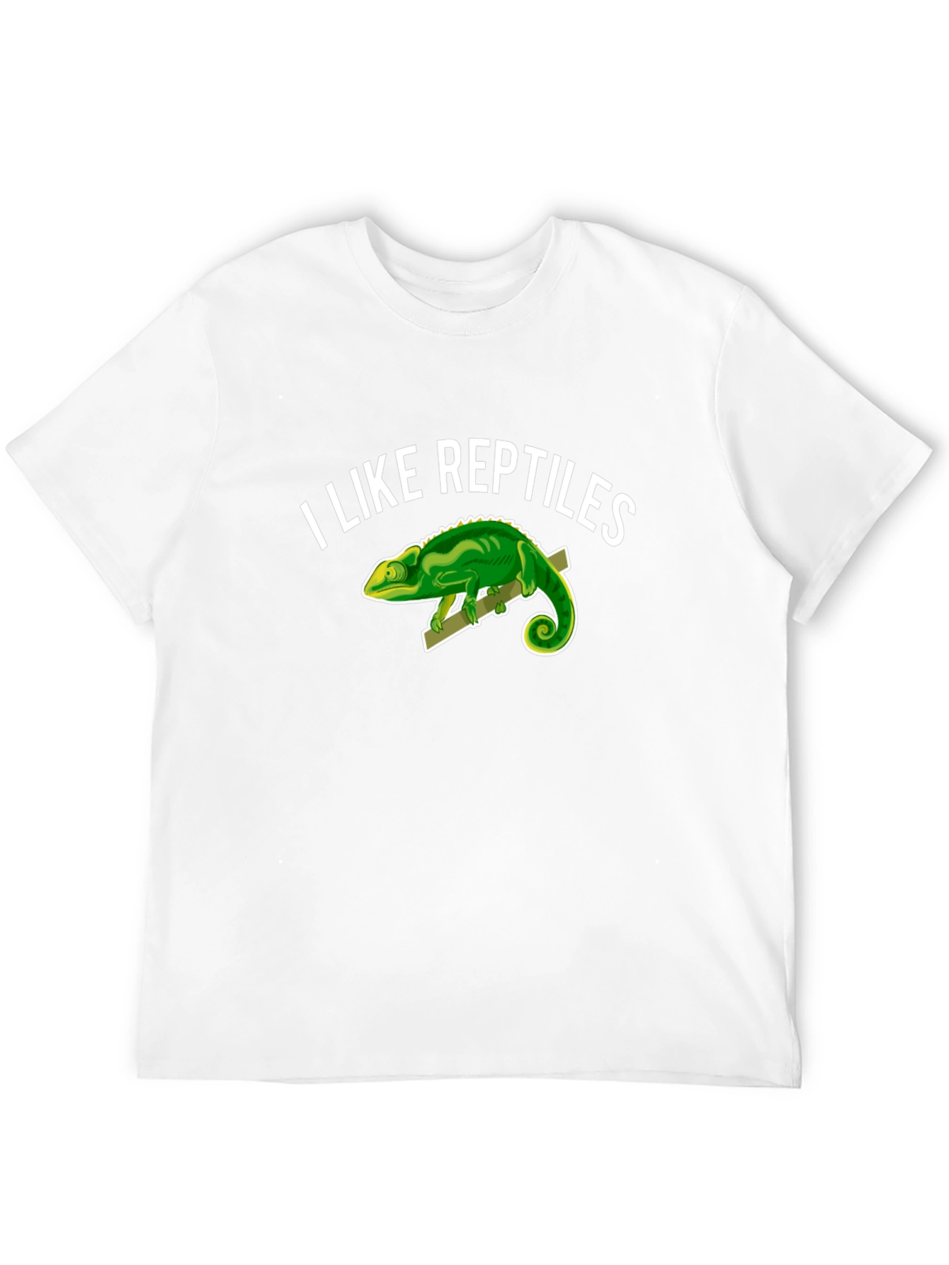 I Like Reptiles T-Shirt - Novelty Chameleon Graphic Tee