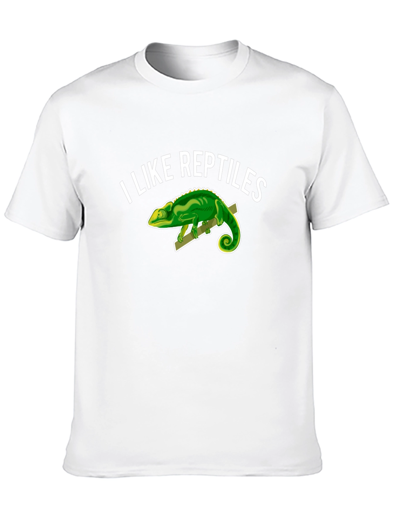 I Like Reptiles T-Shirt - Novelty Chameleon Graphic Tee