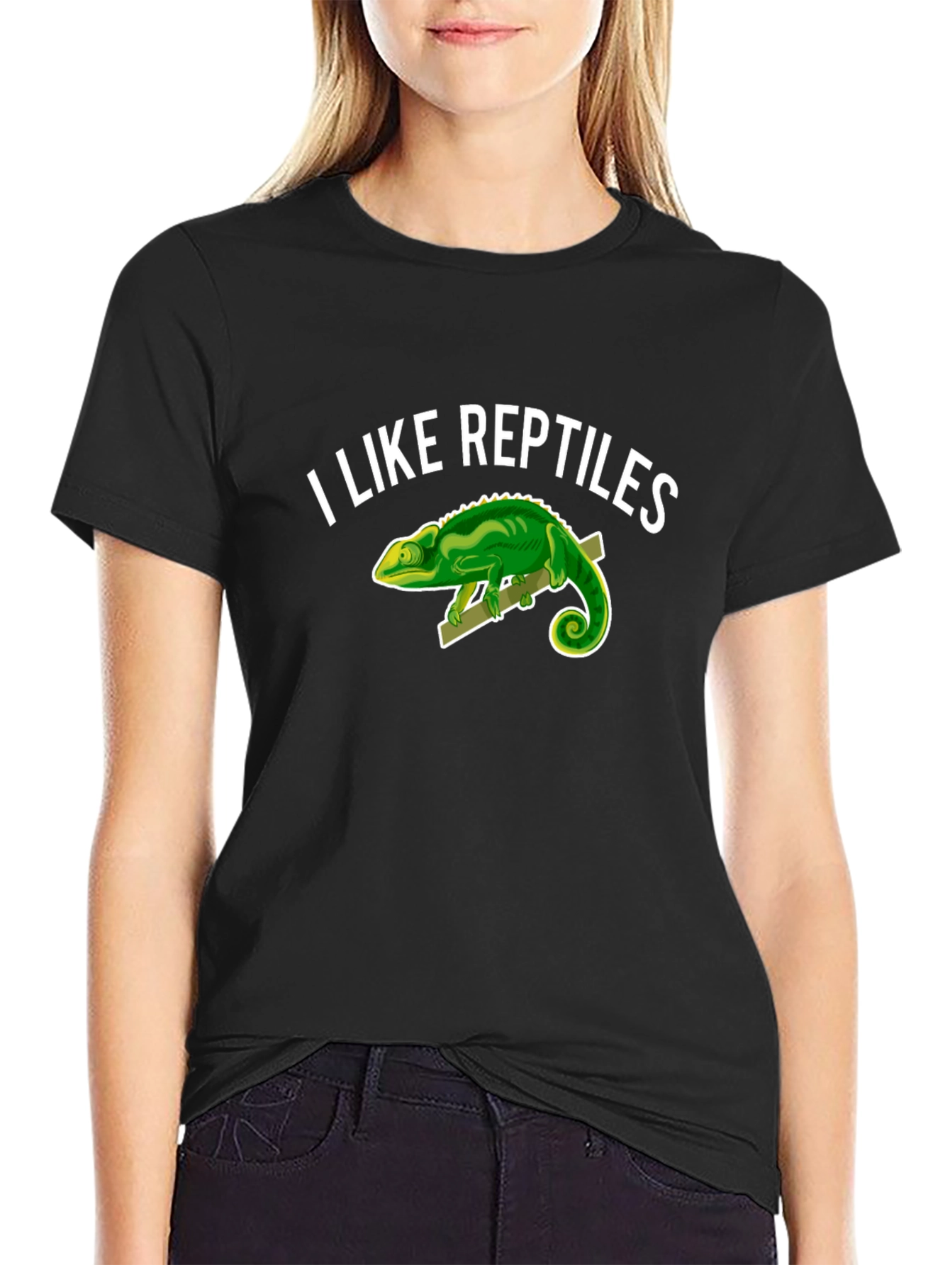 I Like Reptiles T-Shirt - Novelty Chameleon Graphic Tee