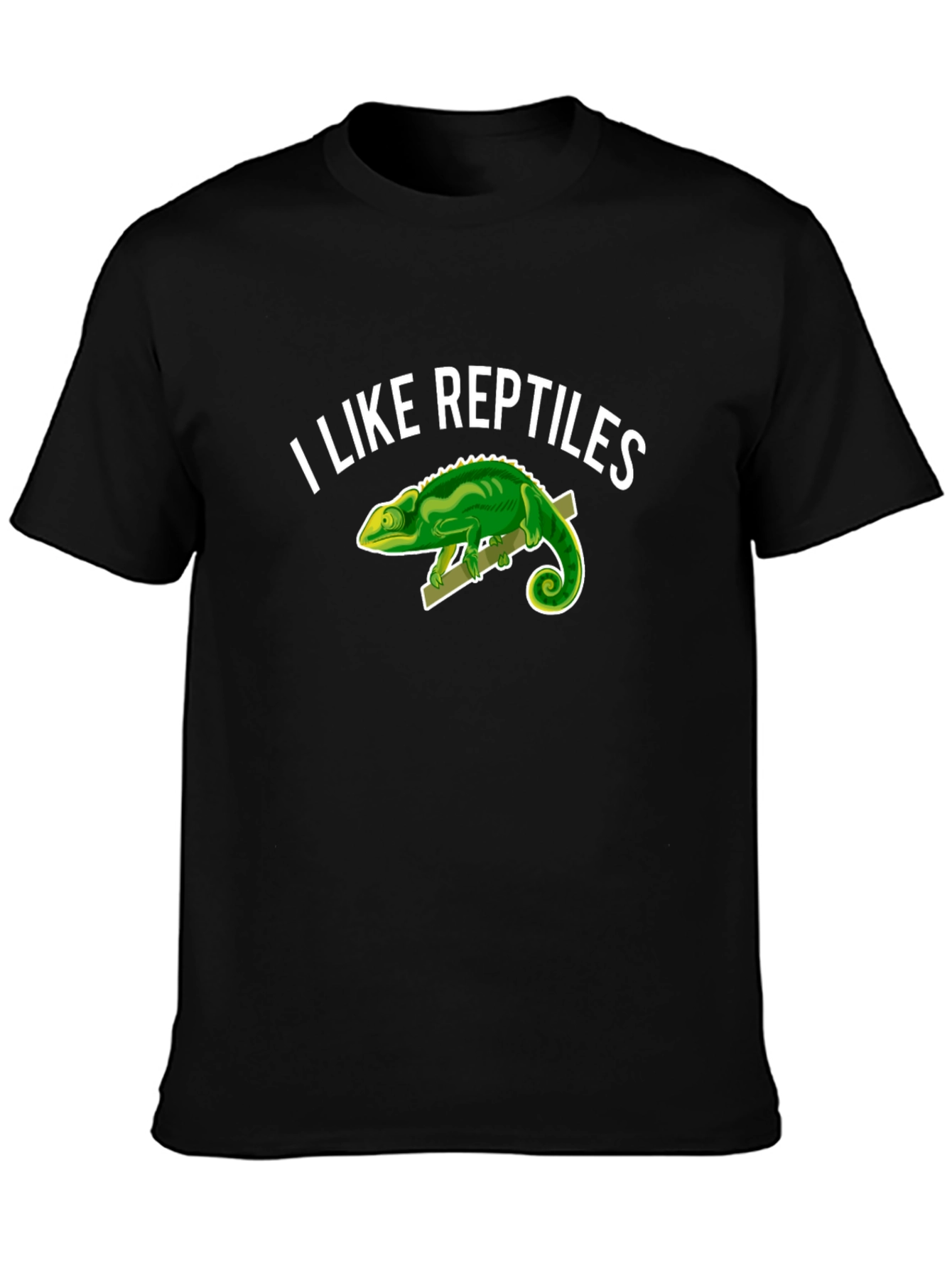 I Like Reptiles T-Shirt - Novelty Chameleon Graphic Tee
