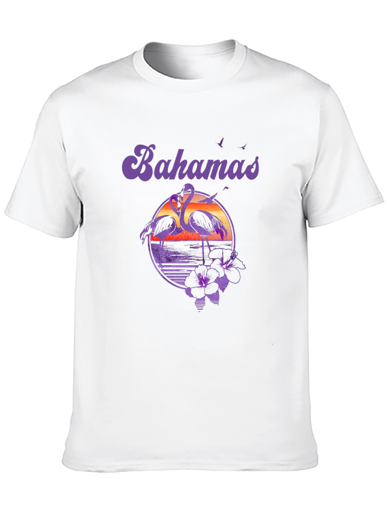 Bahamas Flamingo Sunset T-Shirt