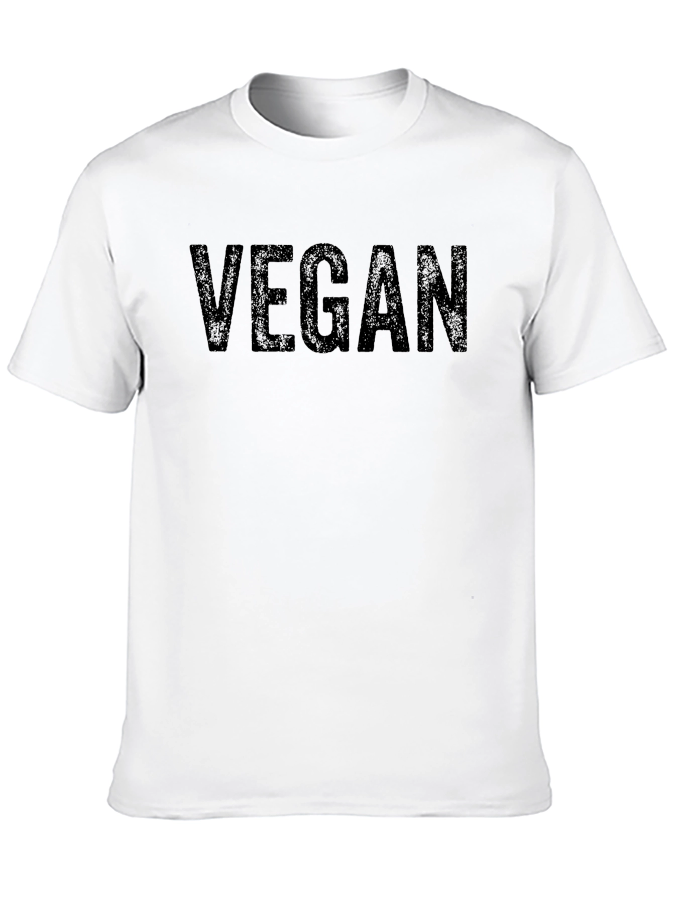 Vegan Statement T-Shirt - Bold Black Graphic Tee