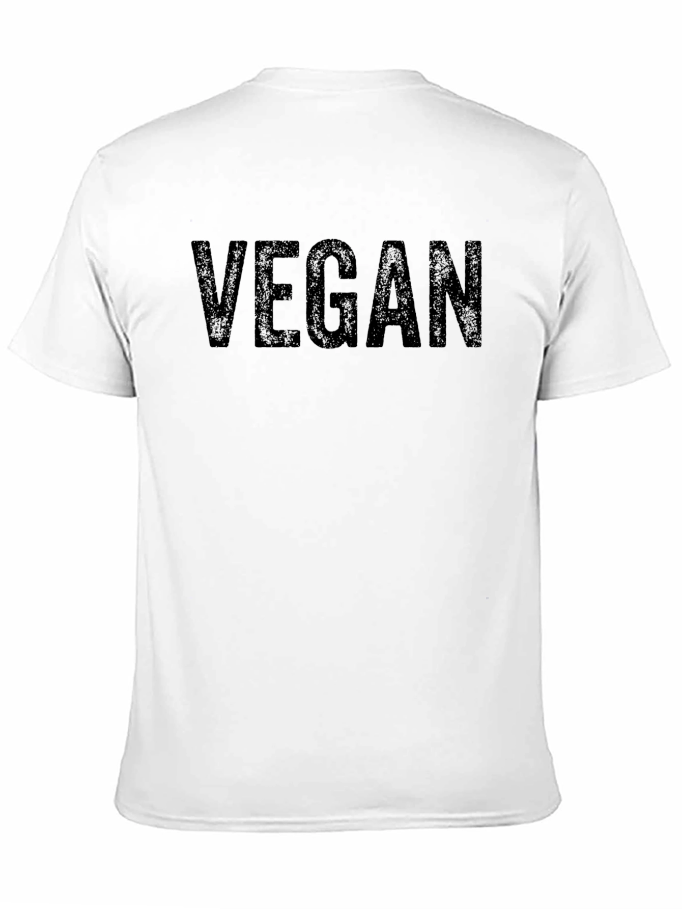 Vegan Statement T-Shirt - Bold Black Graphic Tee