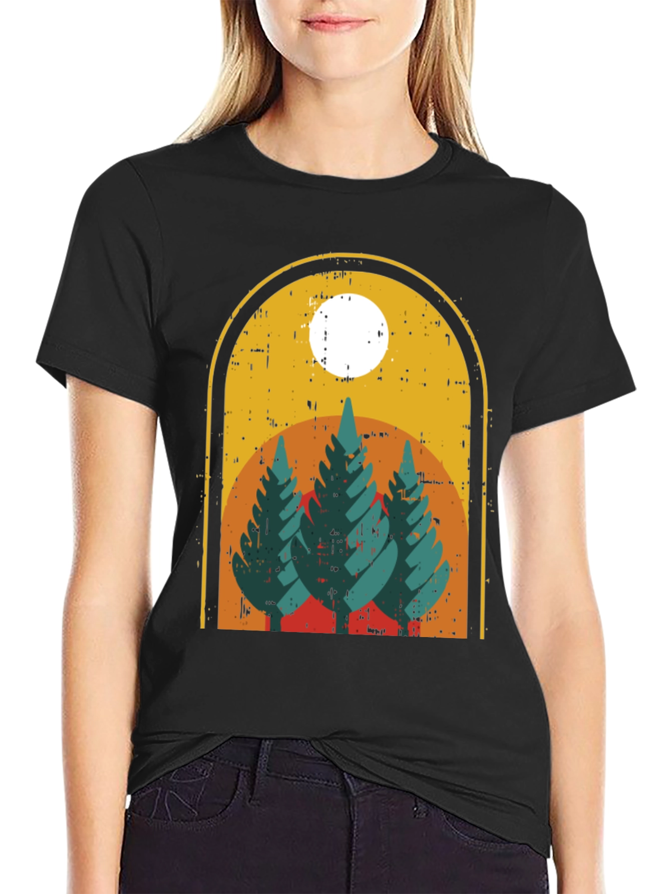 Retro Nature Scene T-Shirt