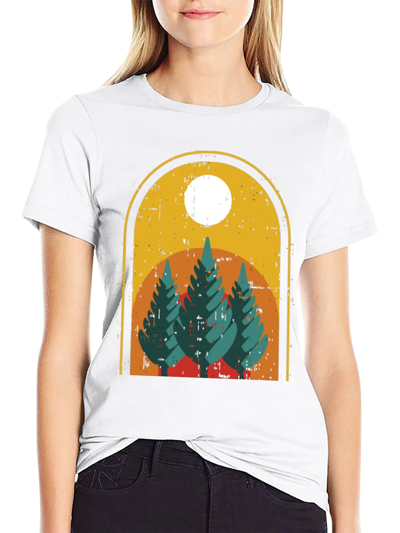 Retro Nature Scene T-Shirt