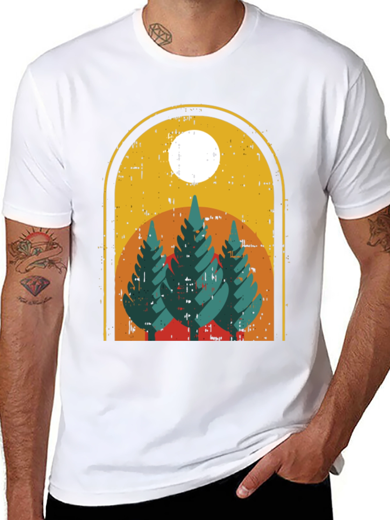 Retro Nature Scene T-Shirt