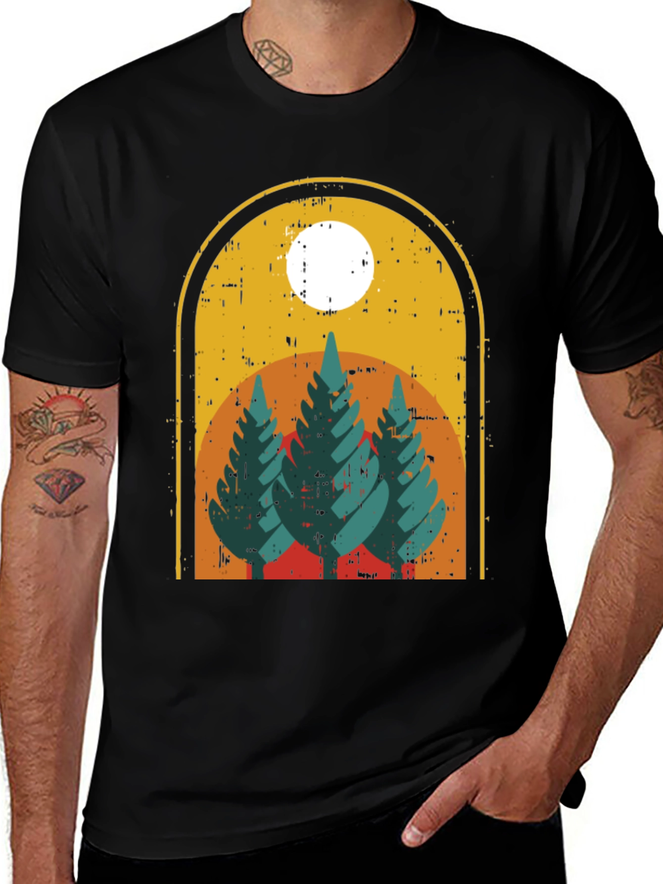 Retro Nature Scene T-Shirt
