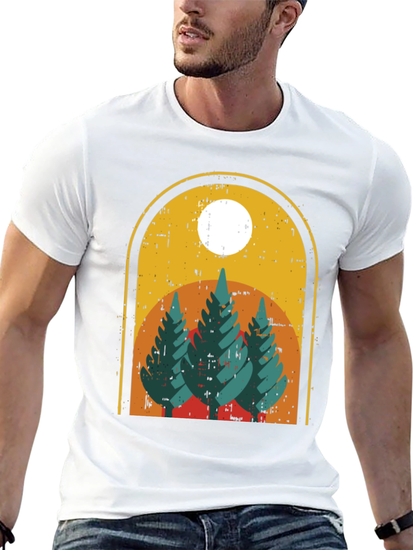 Retro Nature Scene T-Shirt