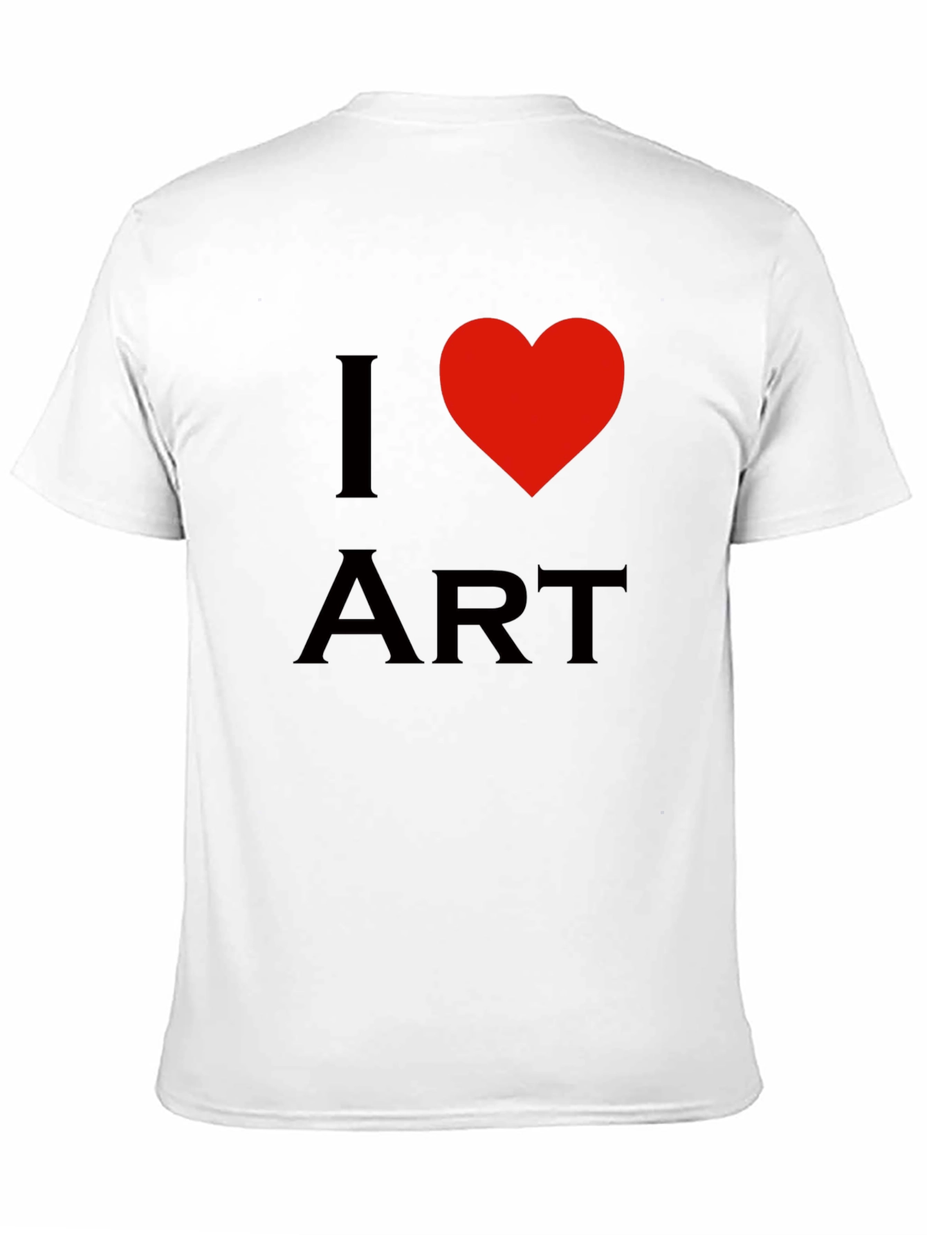 I Heart Art Black Cotton T-Shirt
