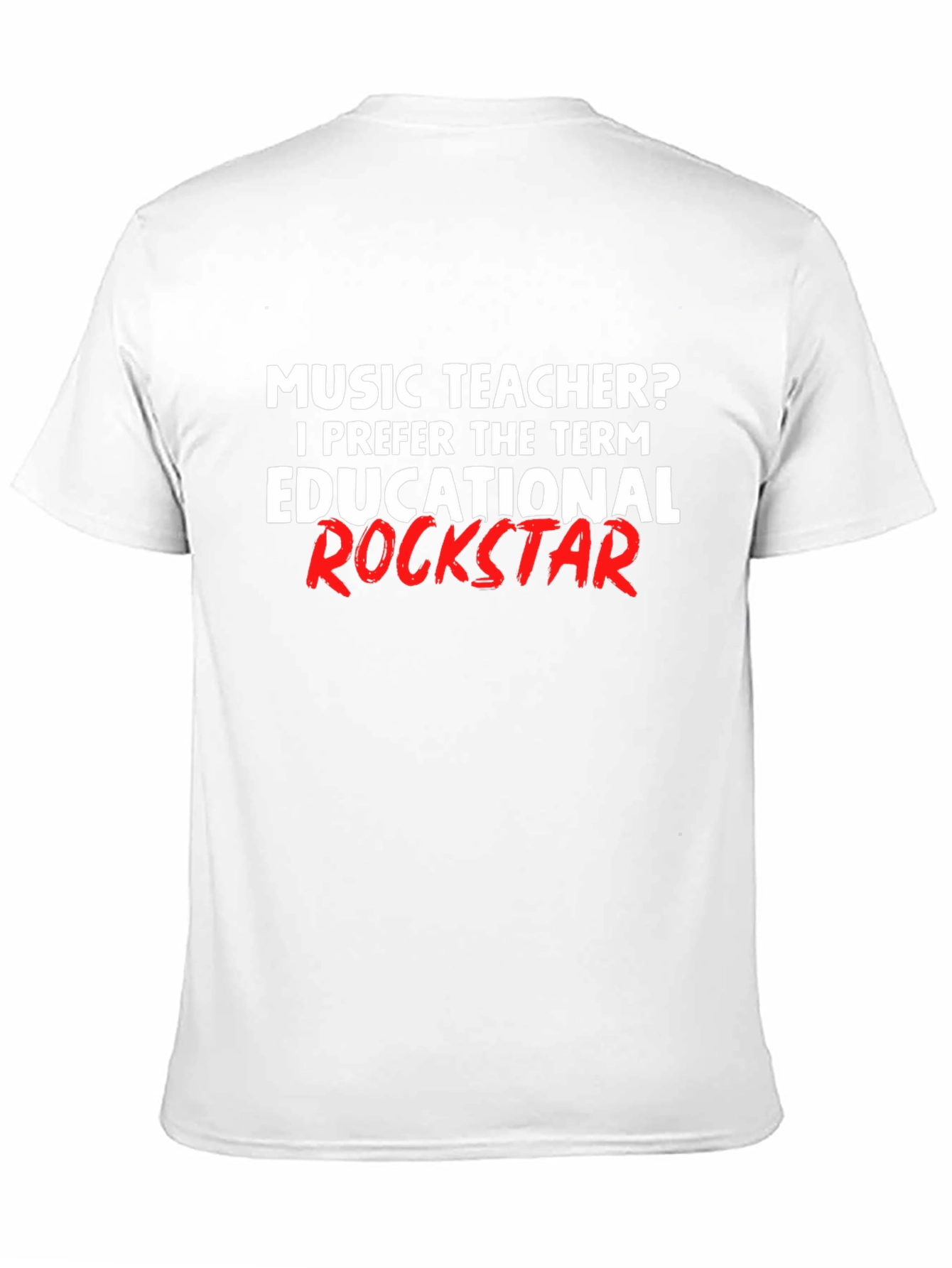 Music Teacher Educational Rockstar Black T-Shirt