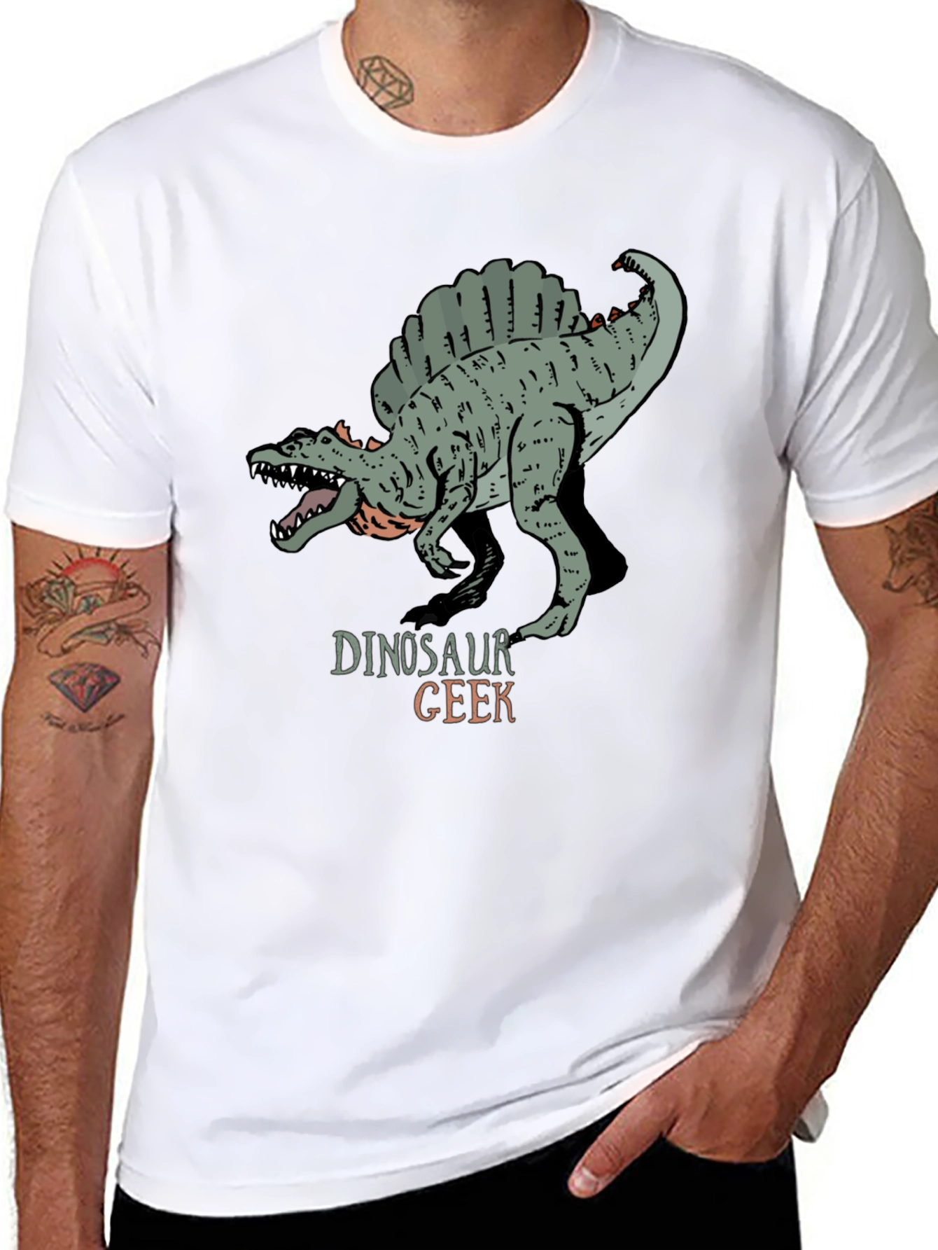 Dinosaur Geek Graphic T-Shirt