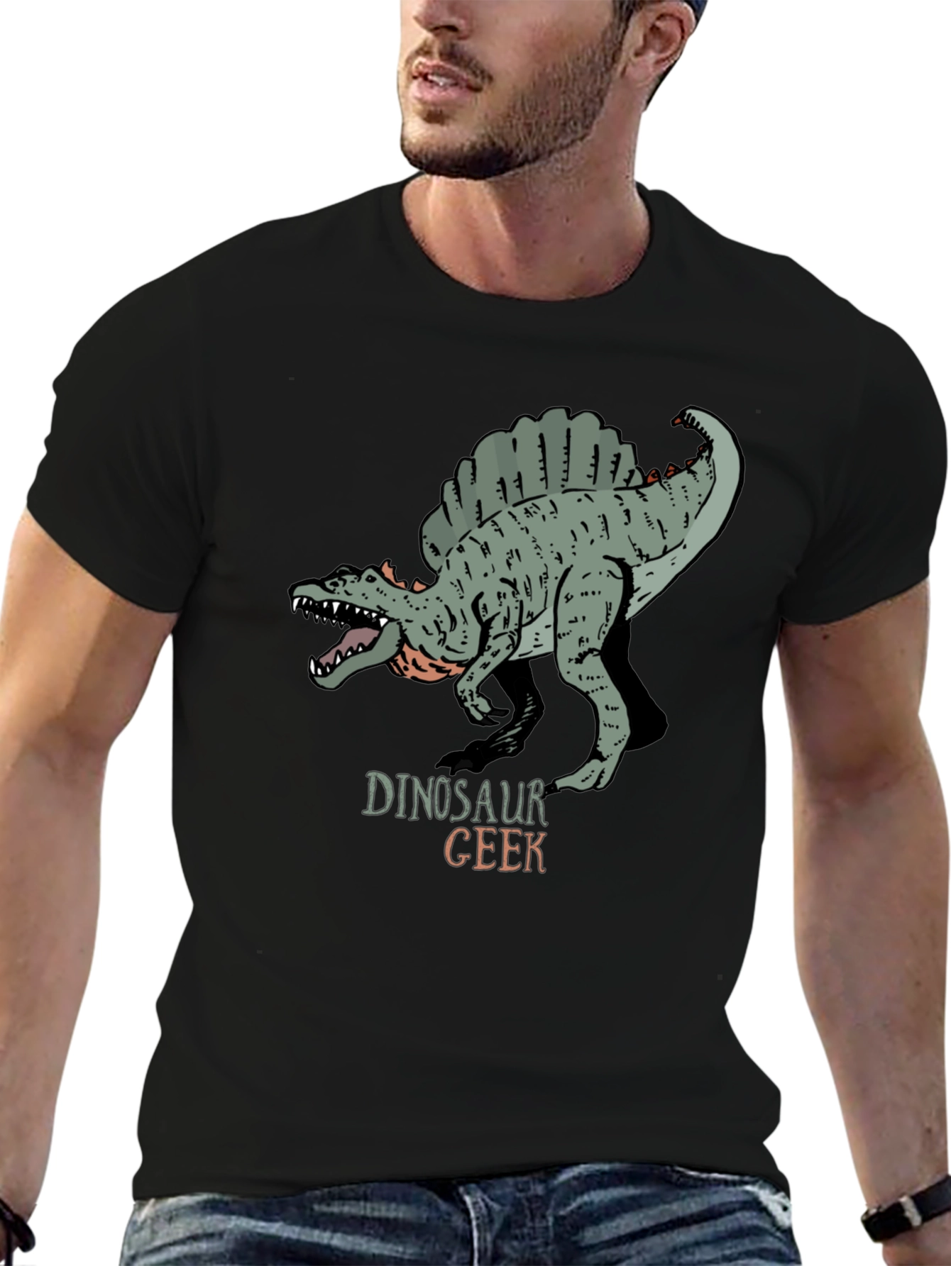 Dinosaur Geek Graphic T-Shirt