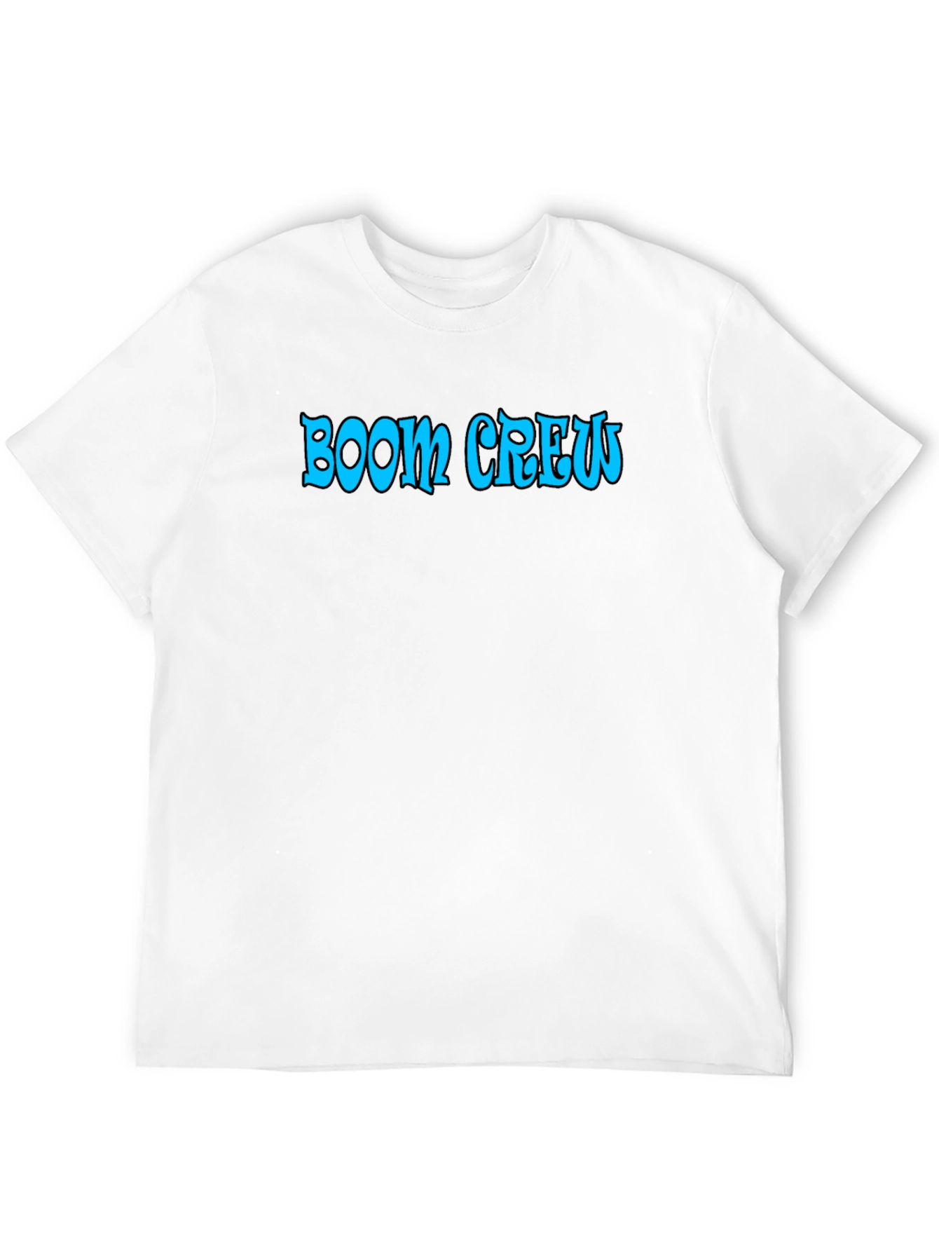 Boom Crew Black Cotton Graphic Tee