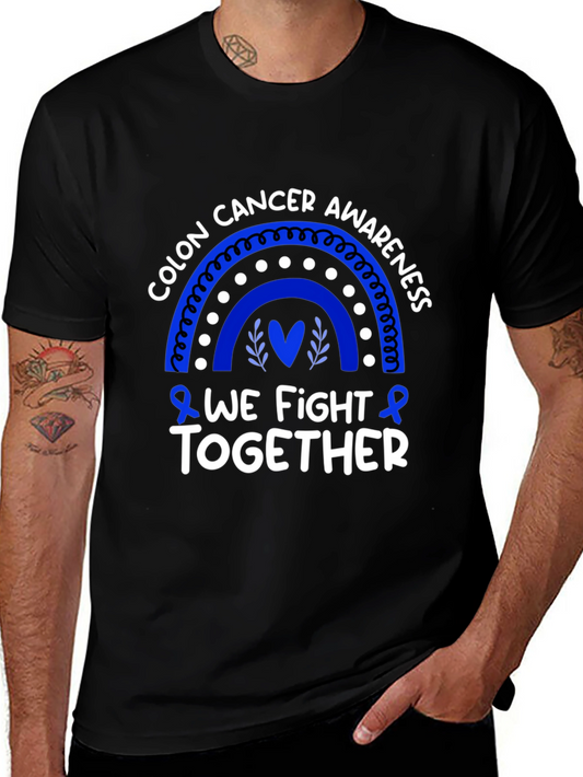 Colon Cancer Awareness T-Shirt - We Fight Together