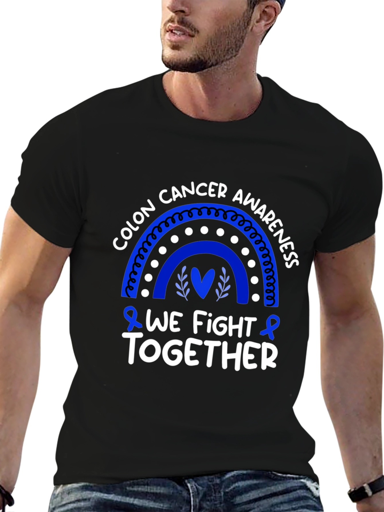 Colon Cancer Awareness T-Shirt - We Fight Together