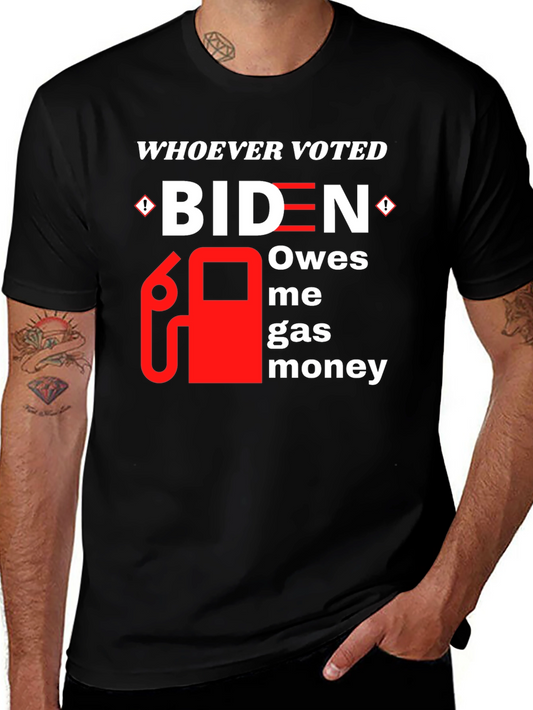 Biden Gas Money T-Shirt Funny Political Tee