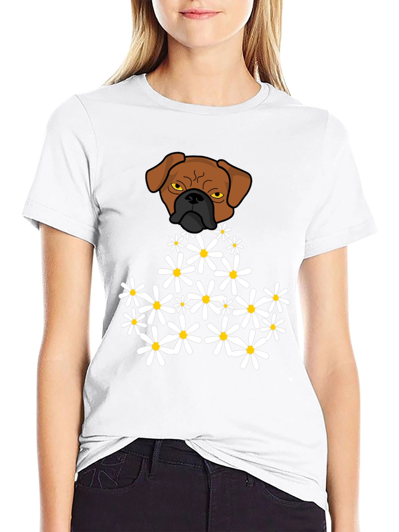 Dog & Daisies Graphic T-Shirt
