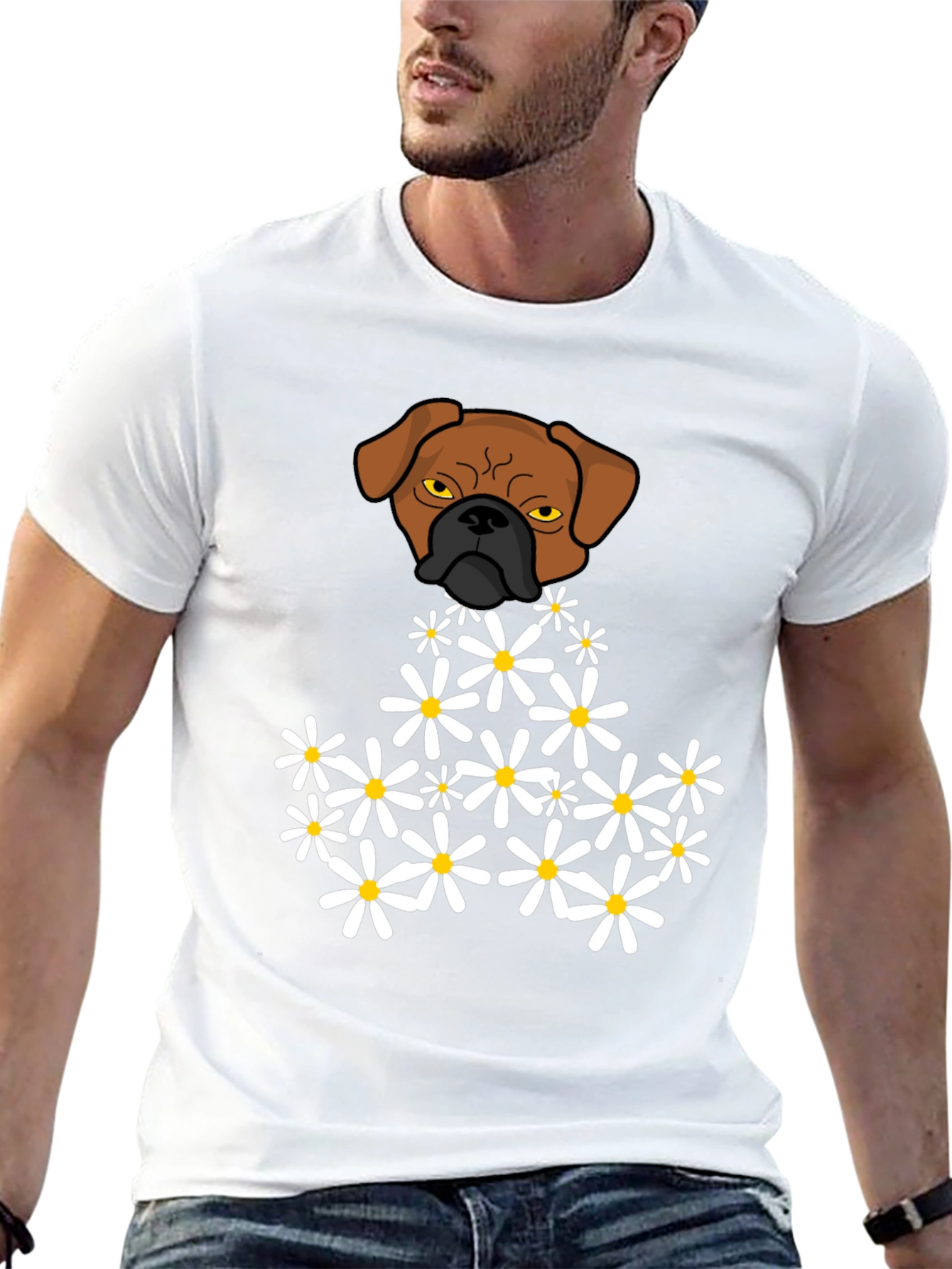 Dog & Daisies Graphic T-Shirt