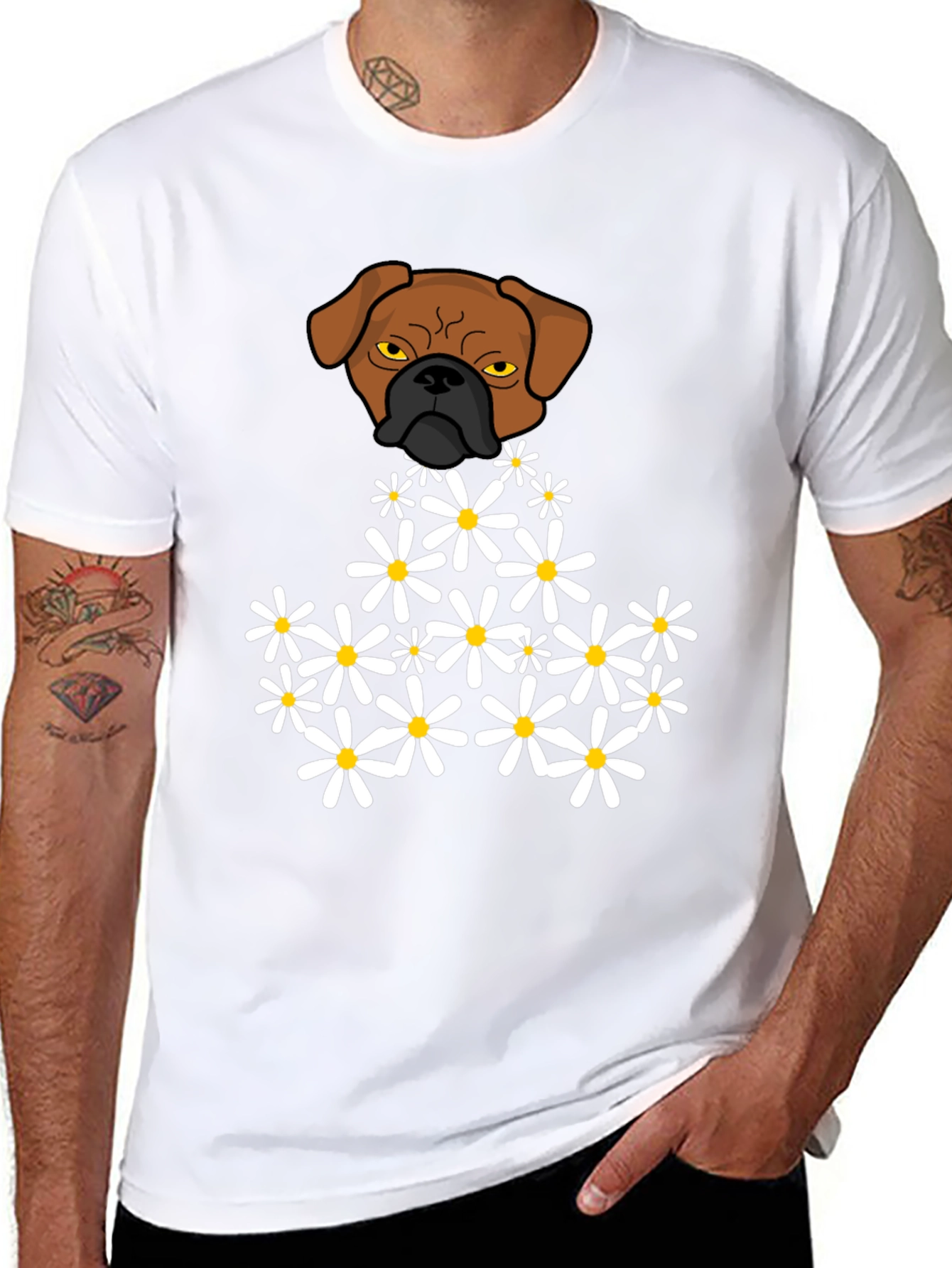 Dog & Daisies Graphic T-Shirt
